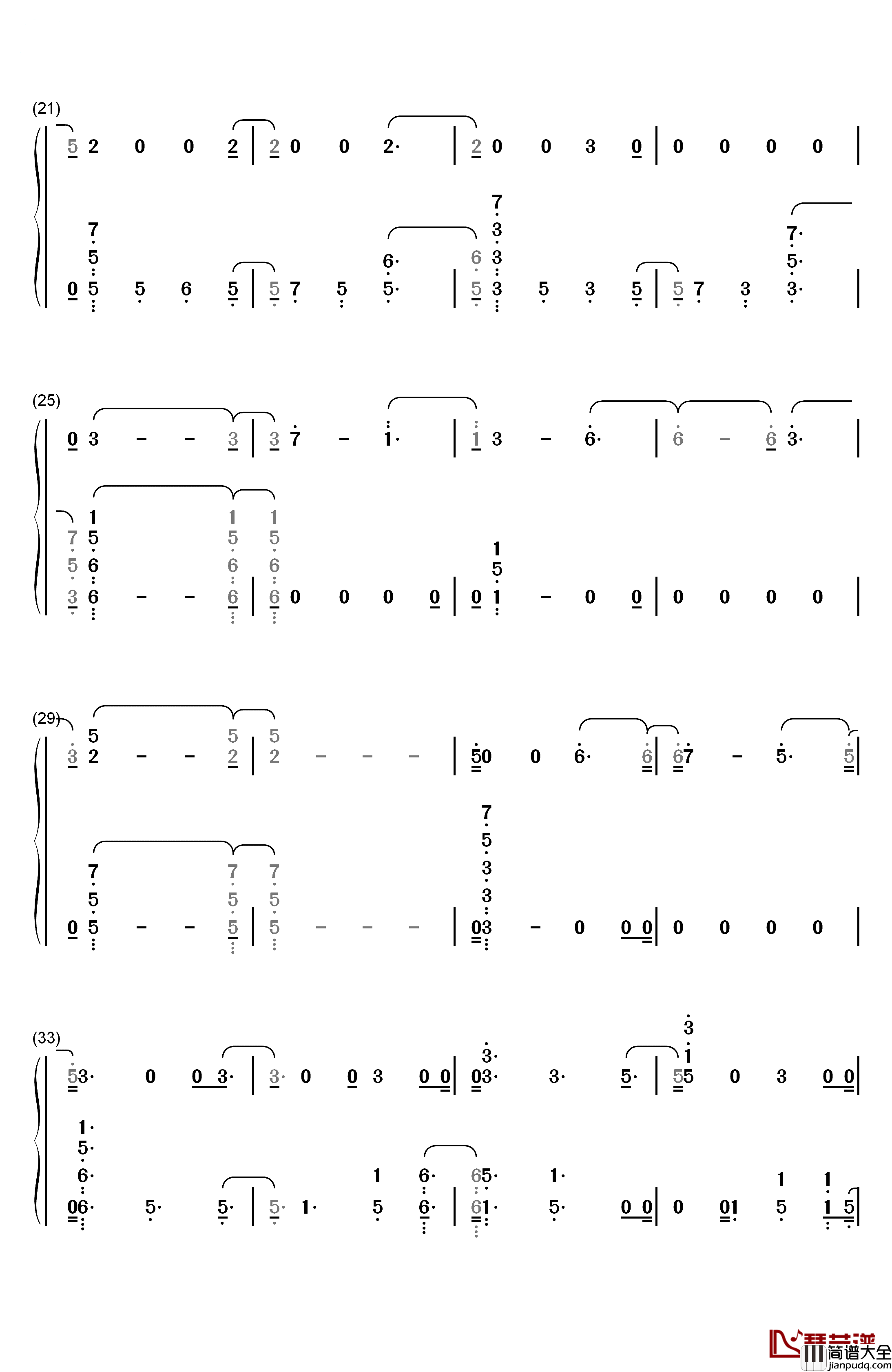 The_Champion钢琴简谱_数字双手_Carrie_Underwood_Ludacris