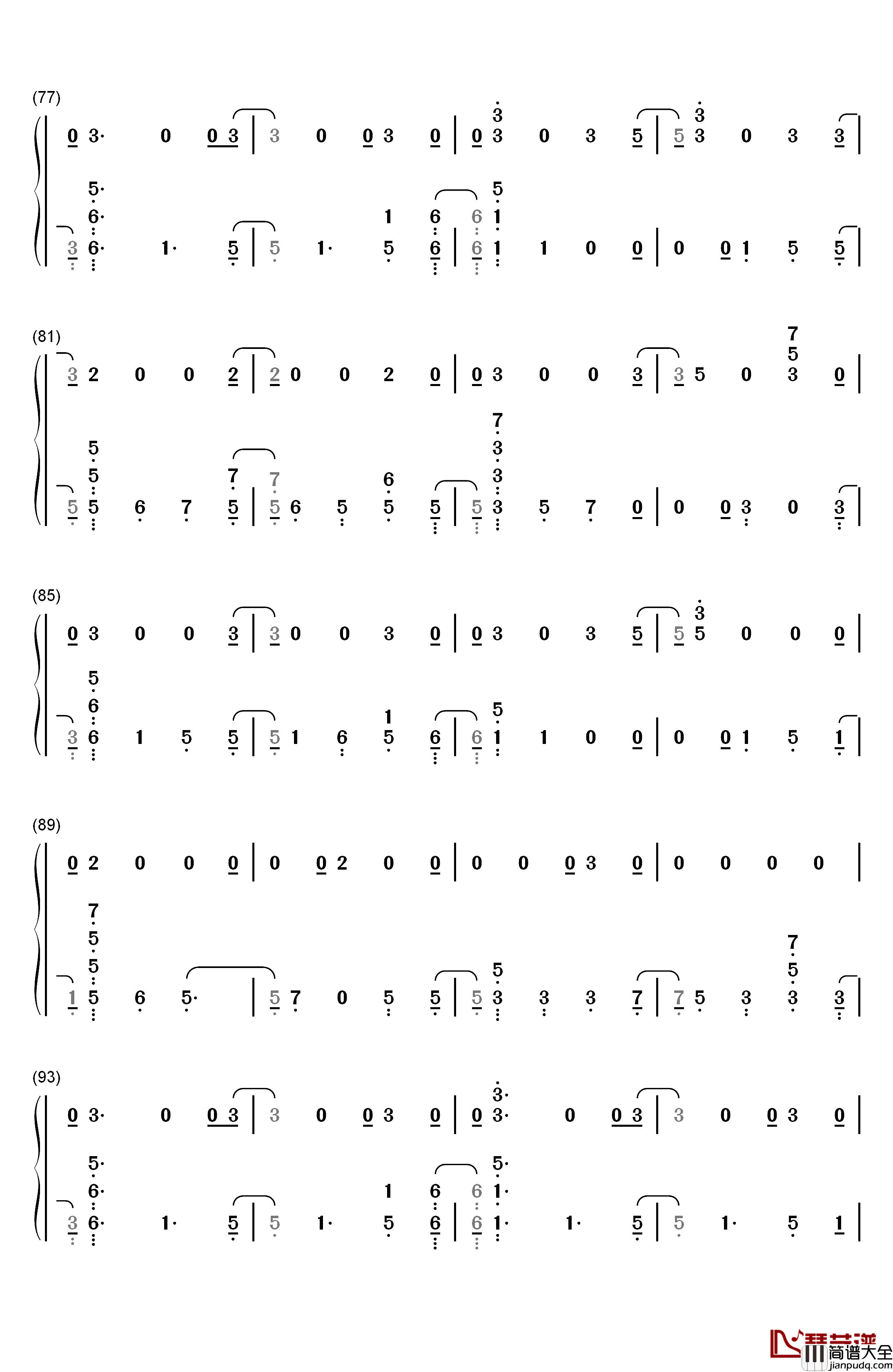 The_Champion钢琴简谱_数字双手_Carrie_Underwood_Ludacris