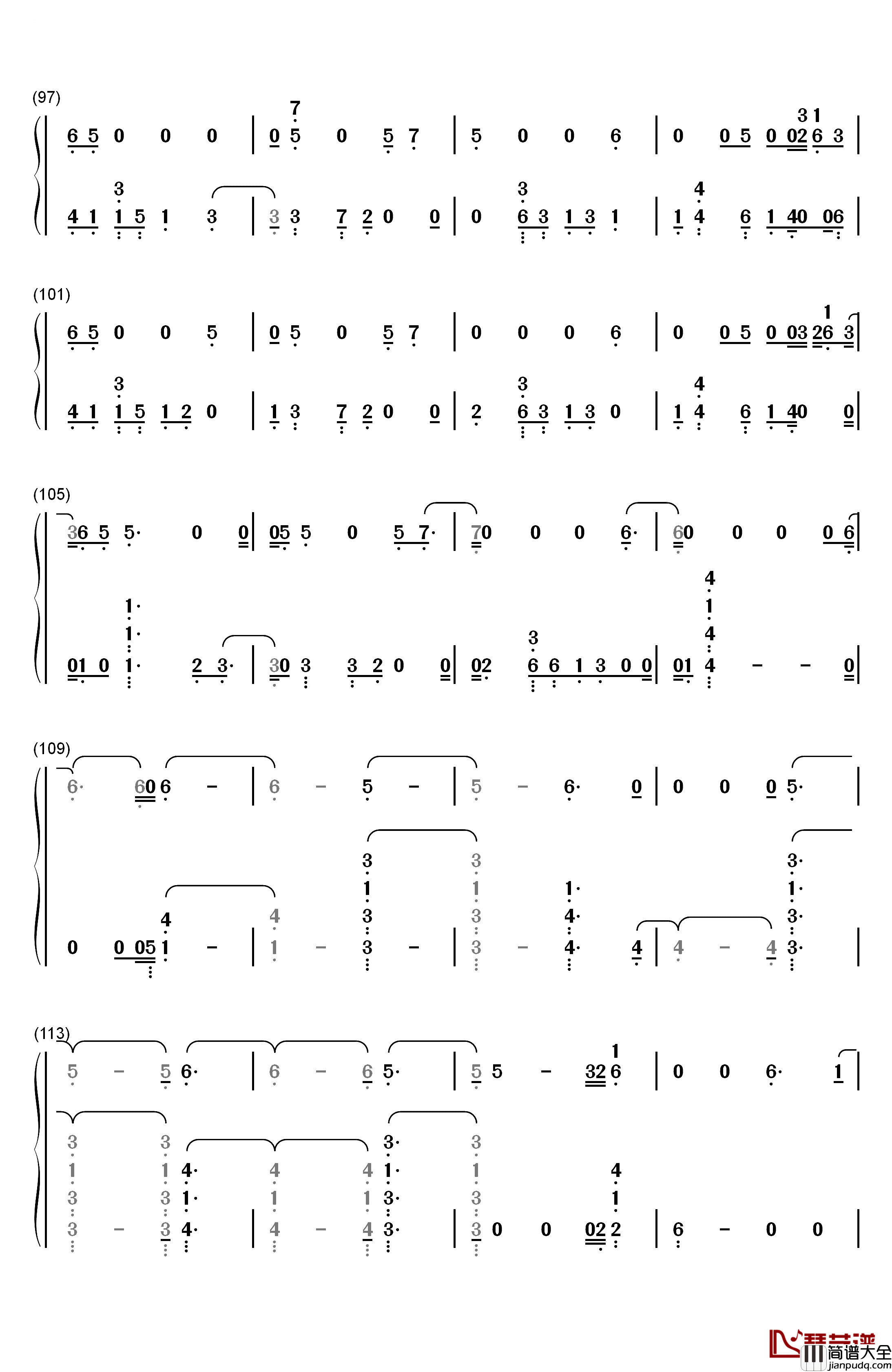 Homesick钢琴简谱_数字双手_Dua_Lipa