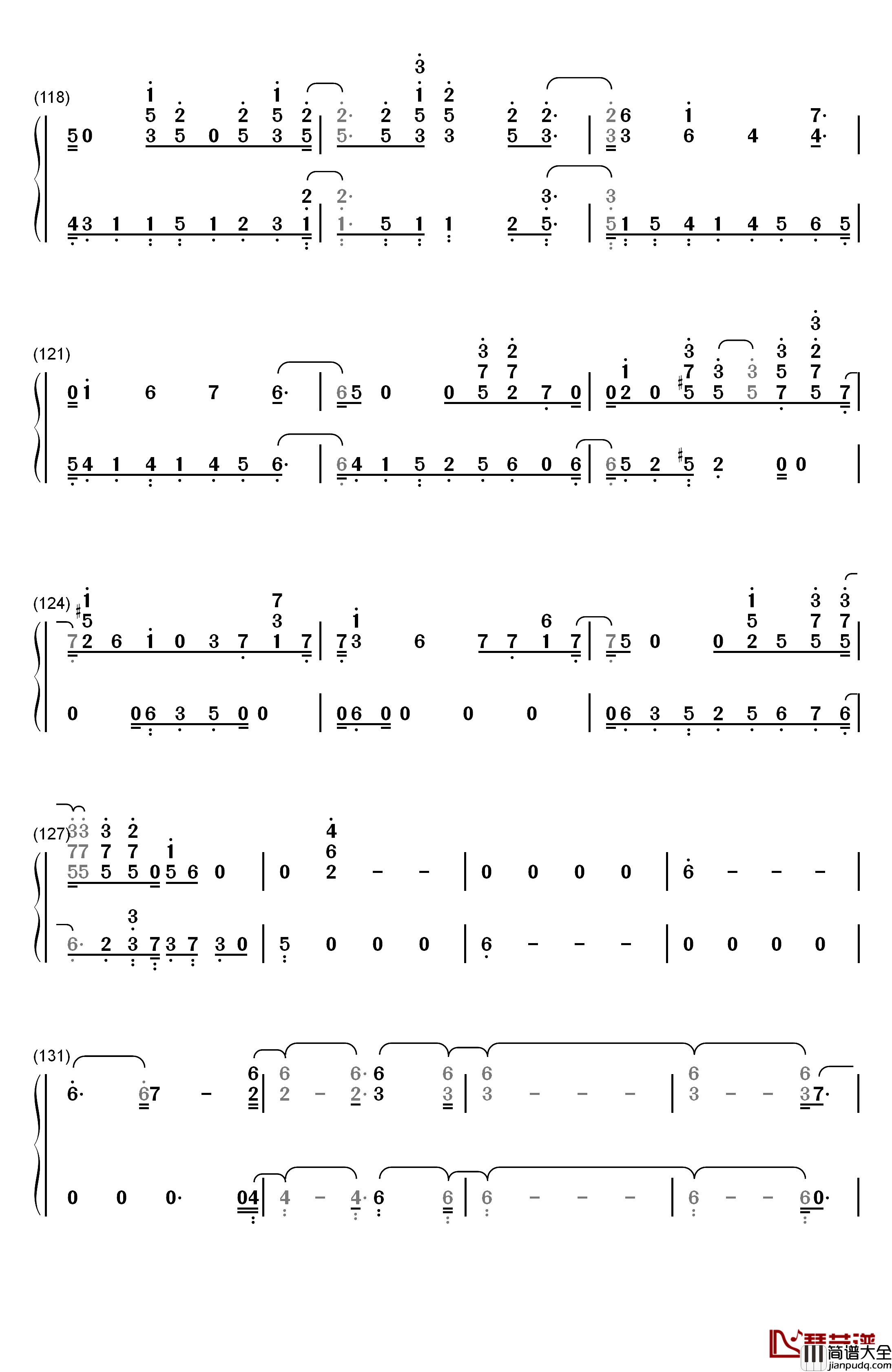 Sick_Boy钢琴简谱_数字双手_The_Chainsmokers