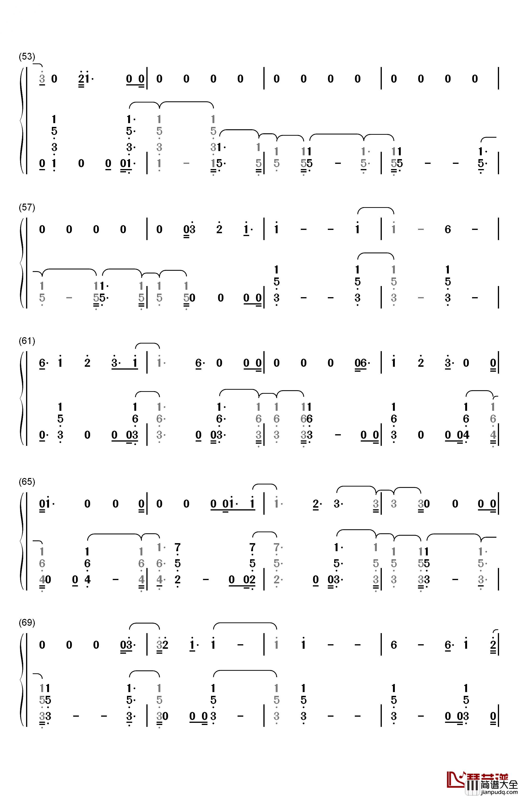 You_Are_The_Reason钢琴简谱_数字双手_Calum_Scott