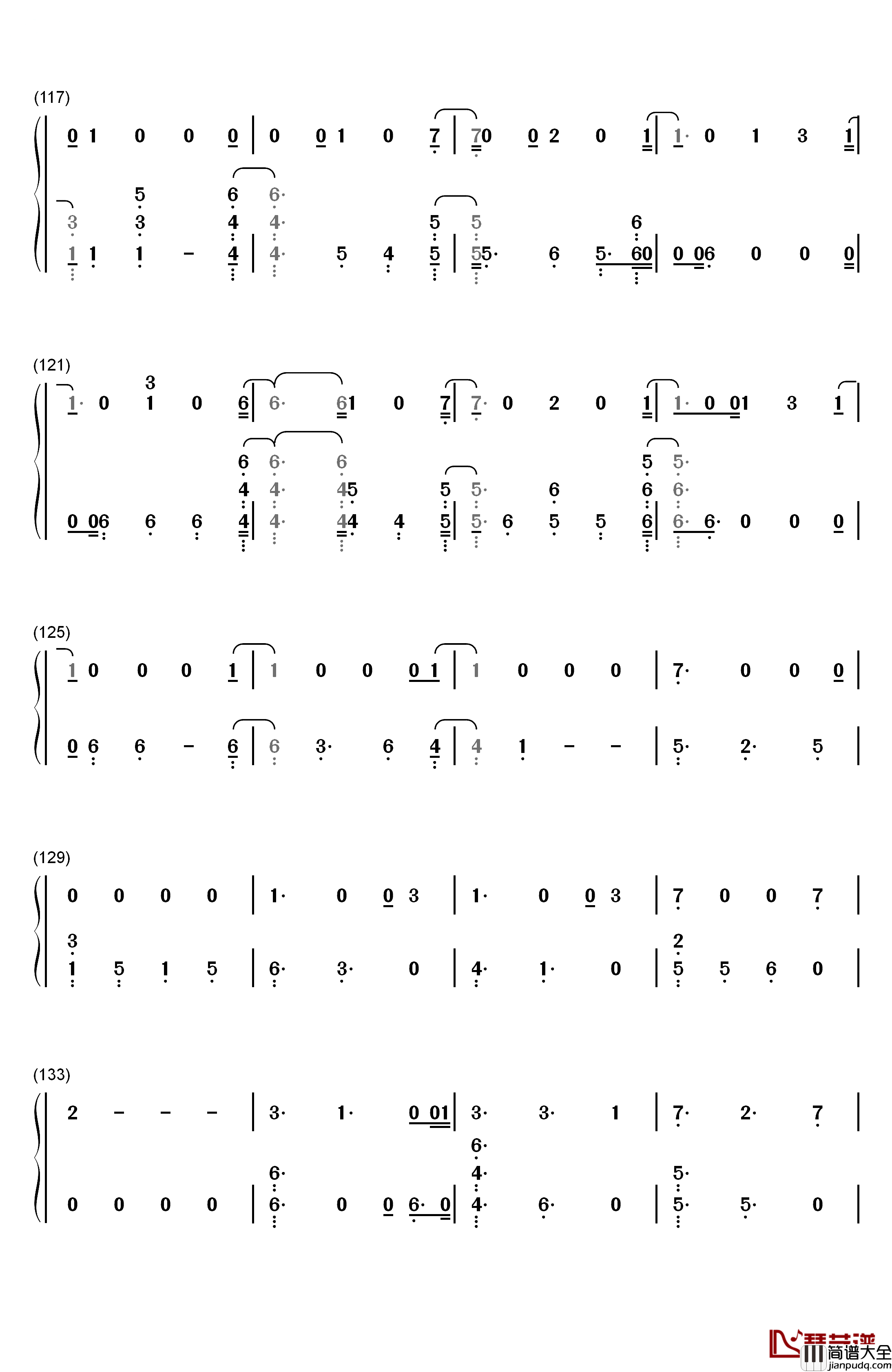 Follow_Your_Fire钢琴简谱_数字双手_Kodaline