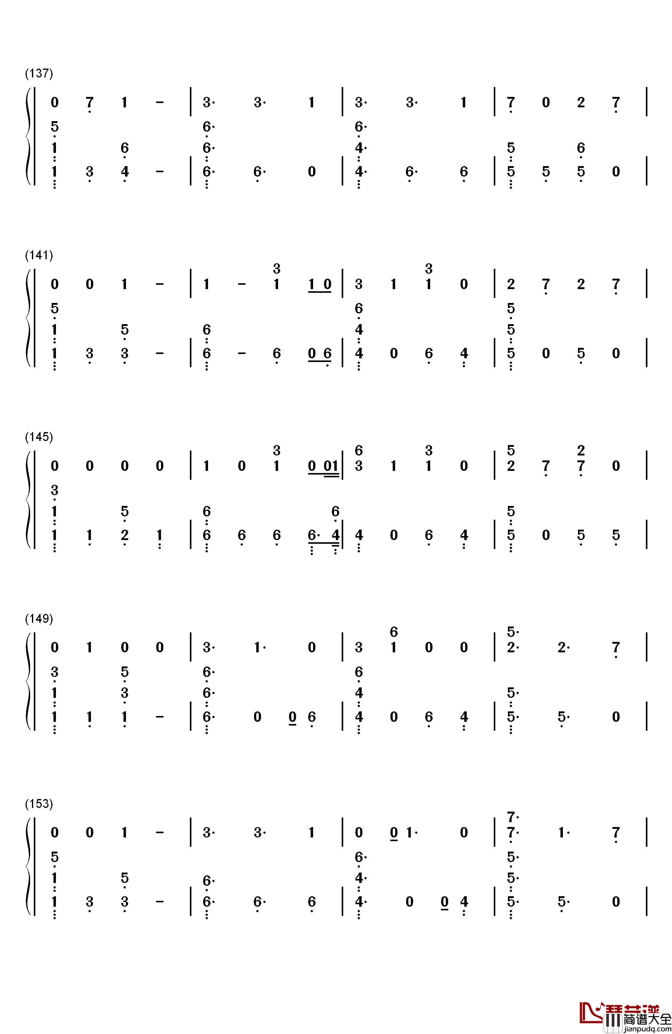 Follow_Your_Fire钢琴简谱_数字双手_Kodaline