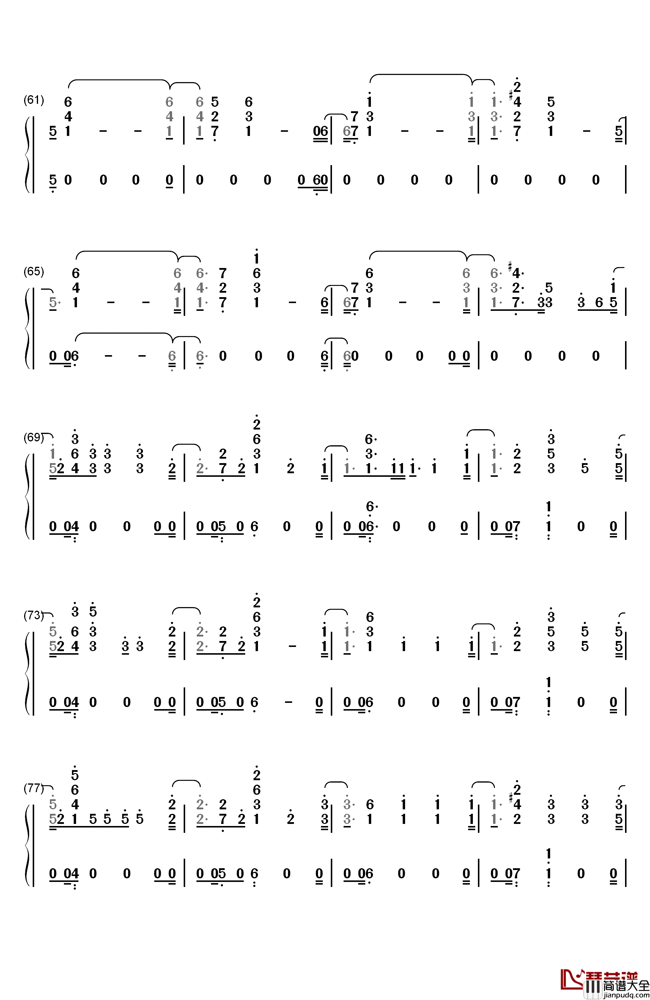 Everybody_Hates_Me钢琴简谱_数字双手_The_Chainsmokers