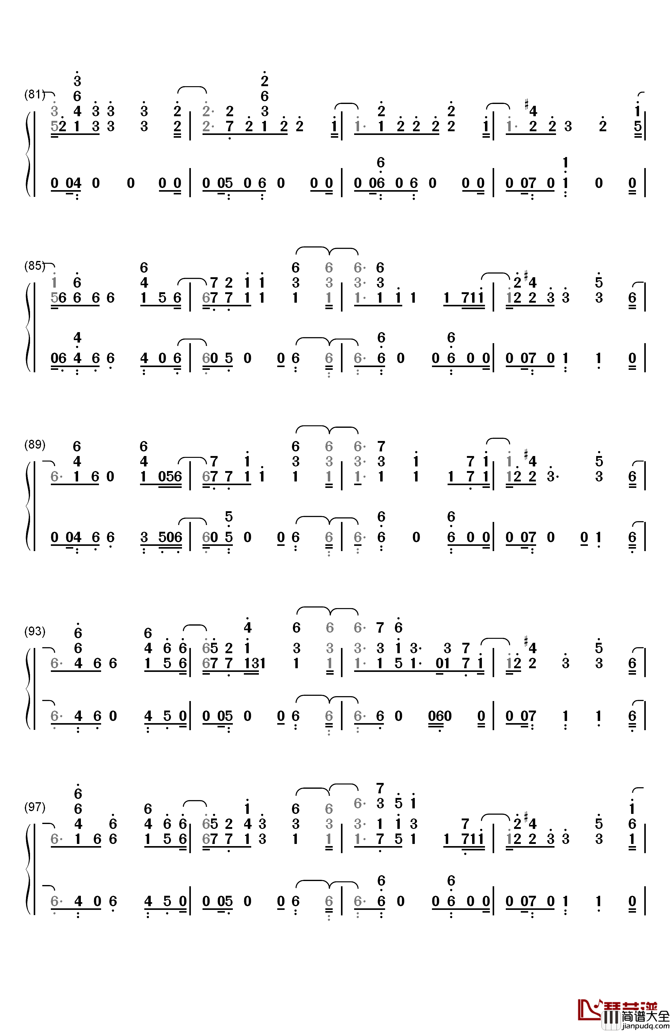 Everybody_Hates_Me钢琴简谱_数字双手_The_Chainsmokers