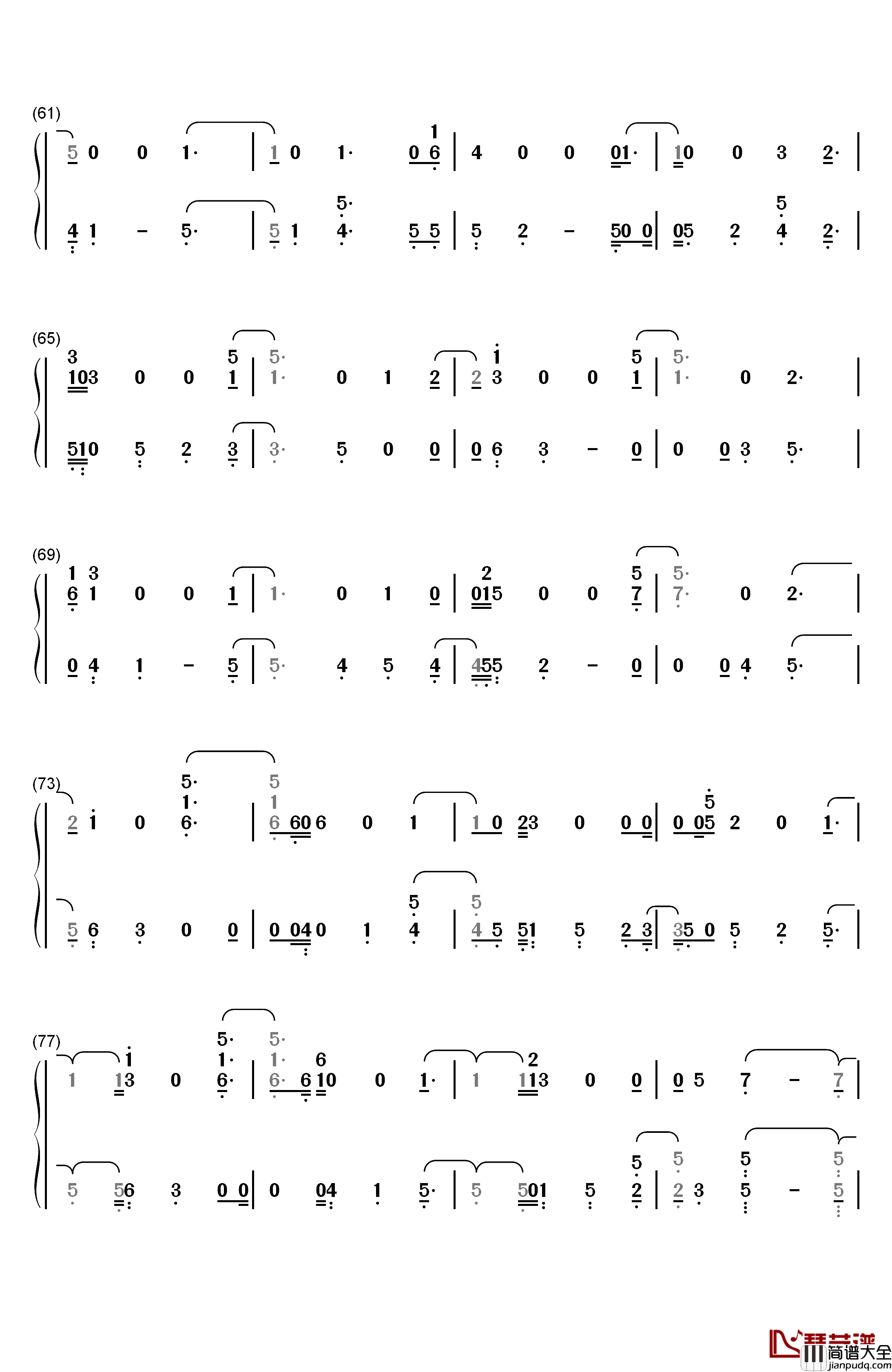 Have_It_All钢琴简谱_数字双手_Jason_Mraz