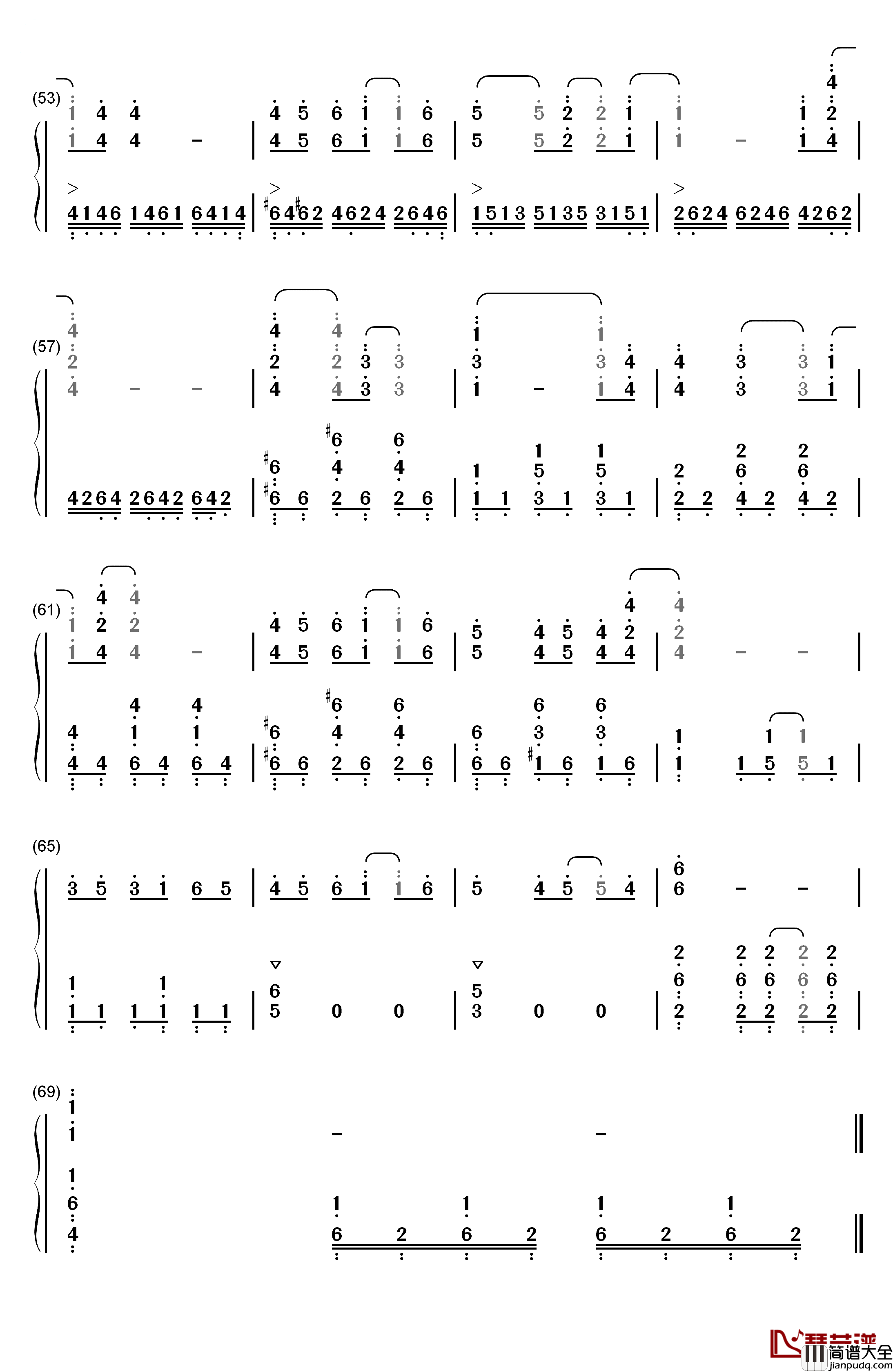 Asphyxia钢琴简谱_数字双手_Cö_shu_Nie