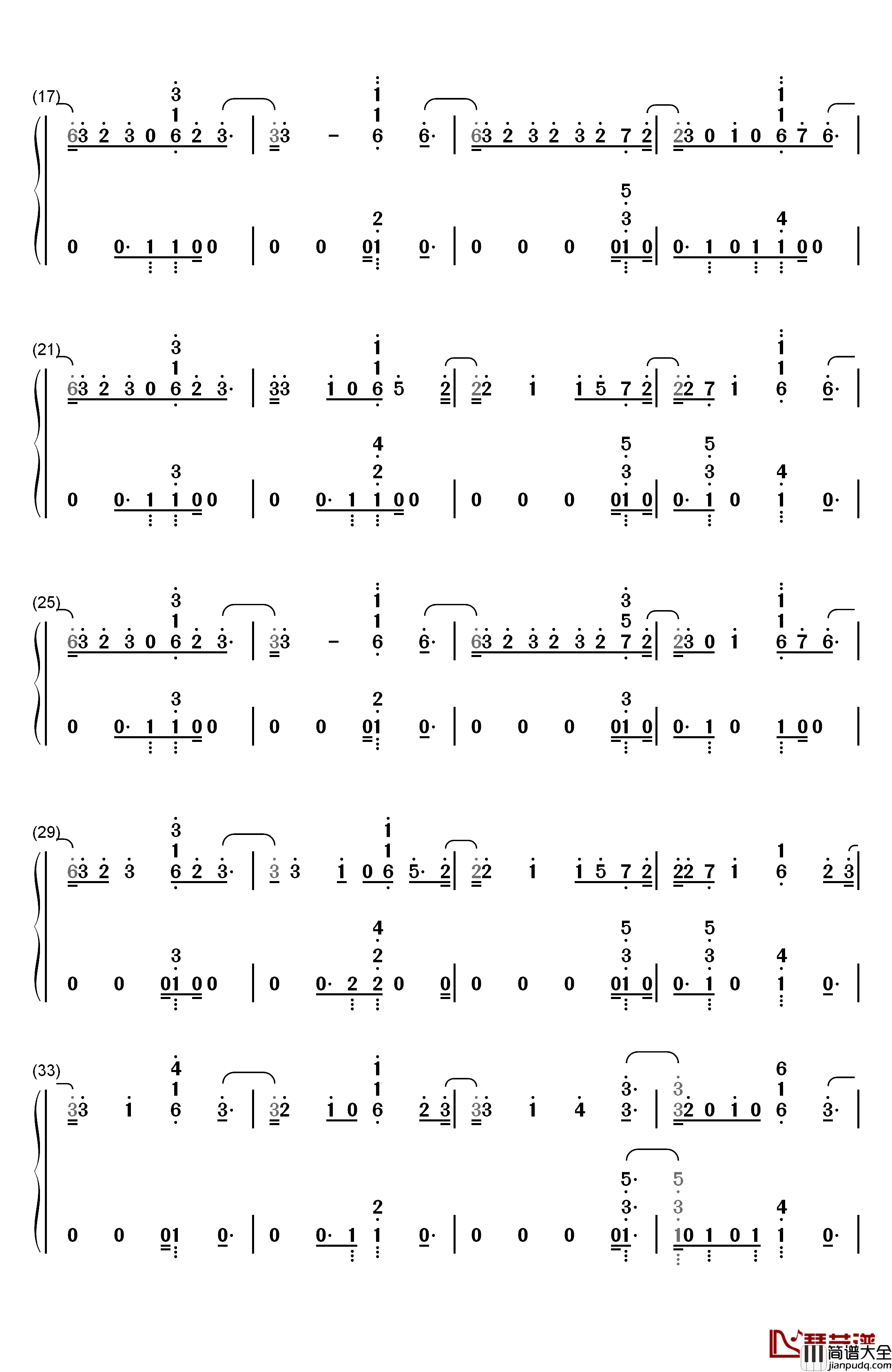 Sad钢琴简谱_数字双手_XXXTentacion