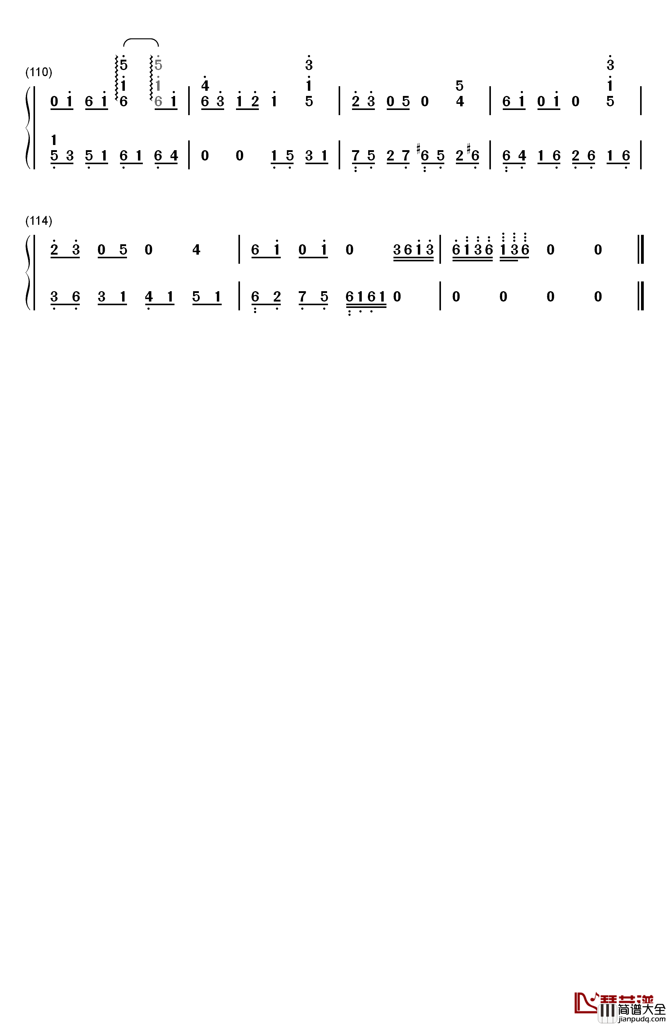 アヤノの幸福理論钢琴简谱_数字双手_Jin