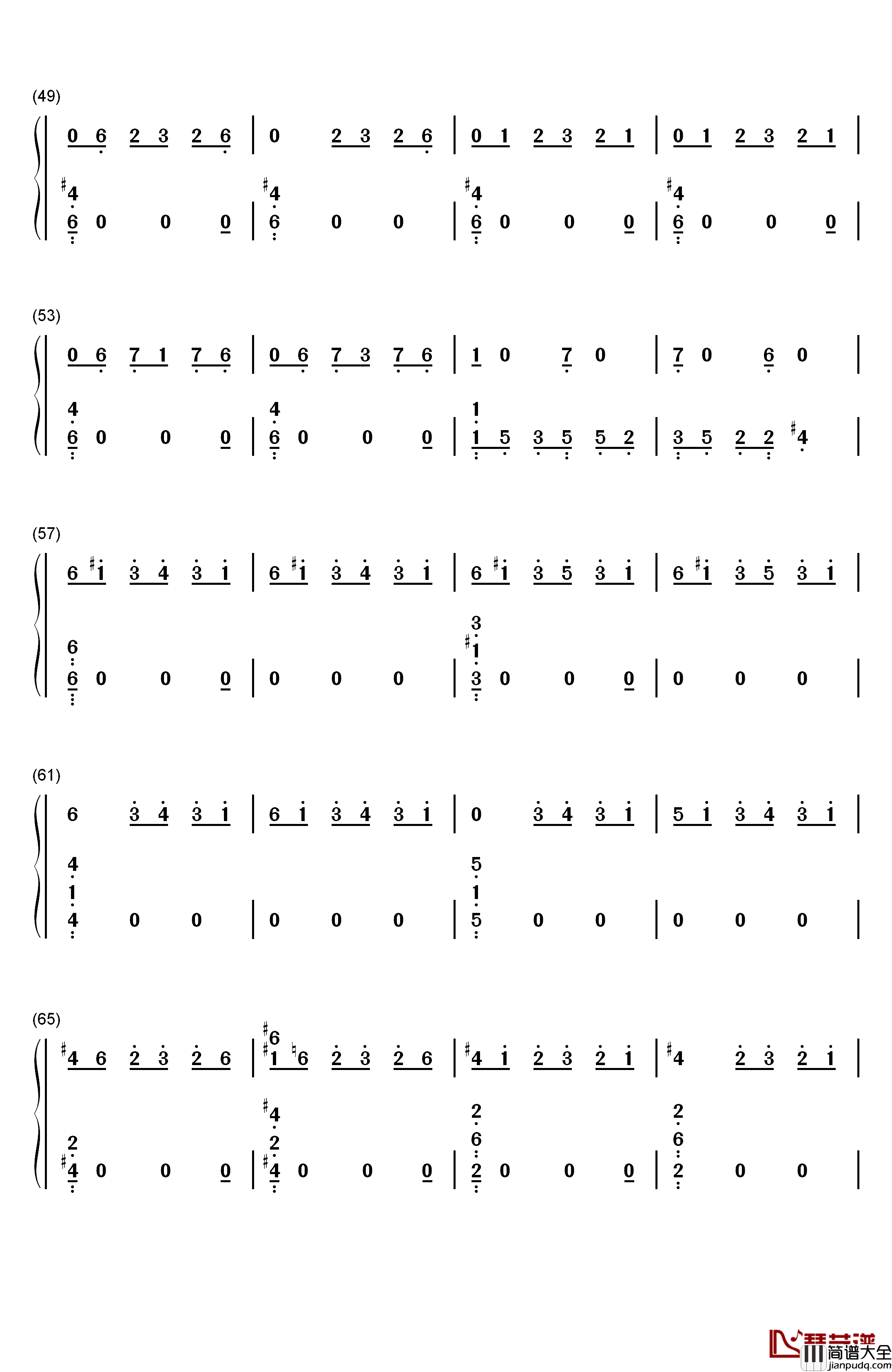 One_Strange_Rock钢琴简谱_数字双手_Zedd