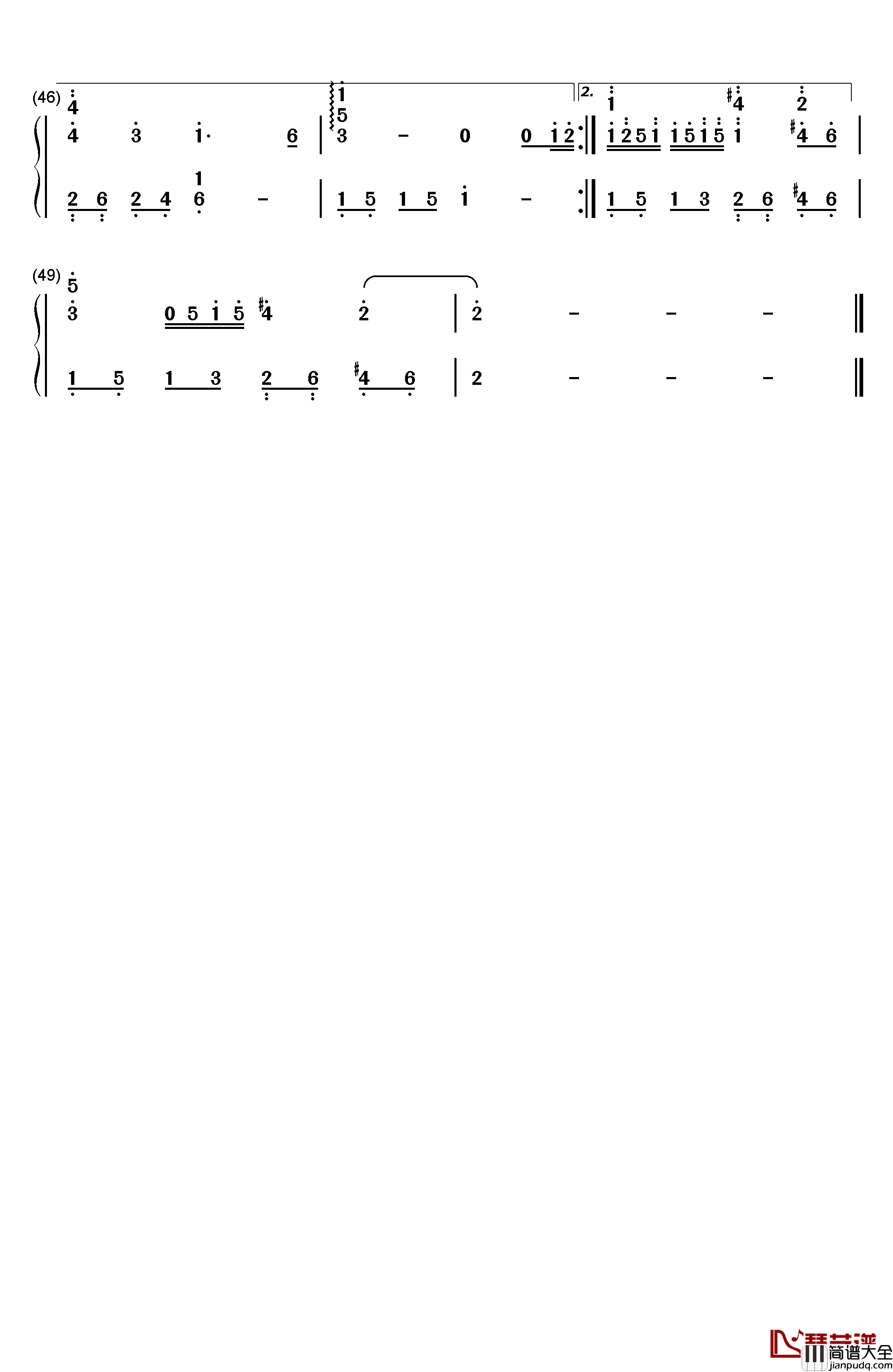 听海钢琴简谱_数字双手_张惠妹