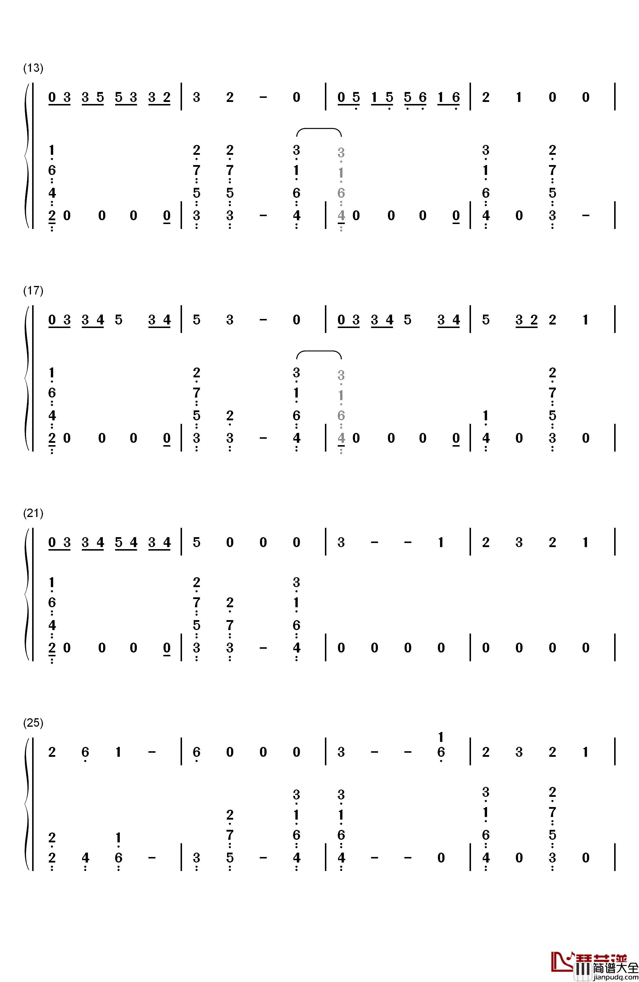 Where_Were_You_in_the_Morning钢琴简谱_数字双手_Shawn_Mendes