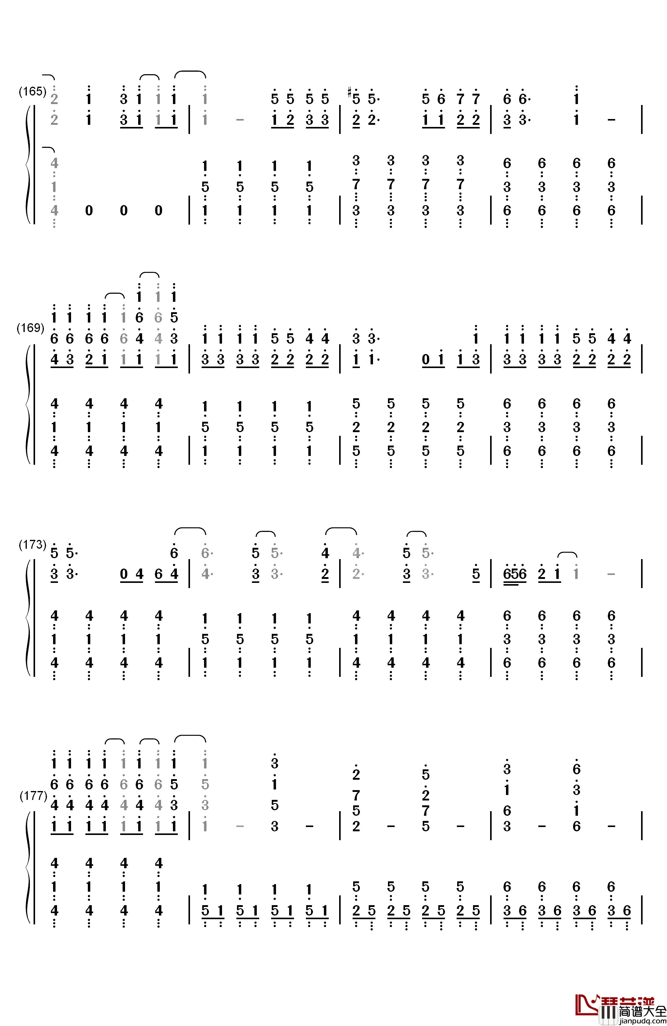 The_Greatest_Show钢琴简谱_数字双手_Pasek_and_Paul