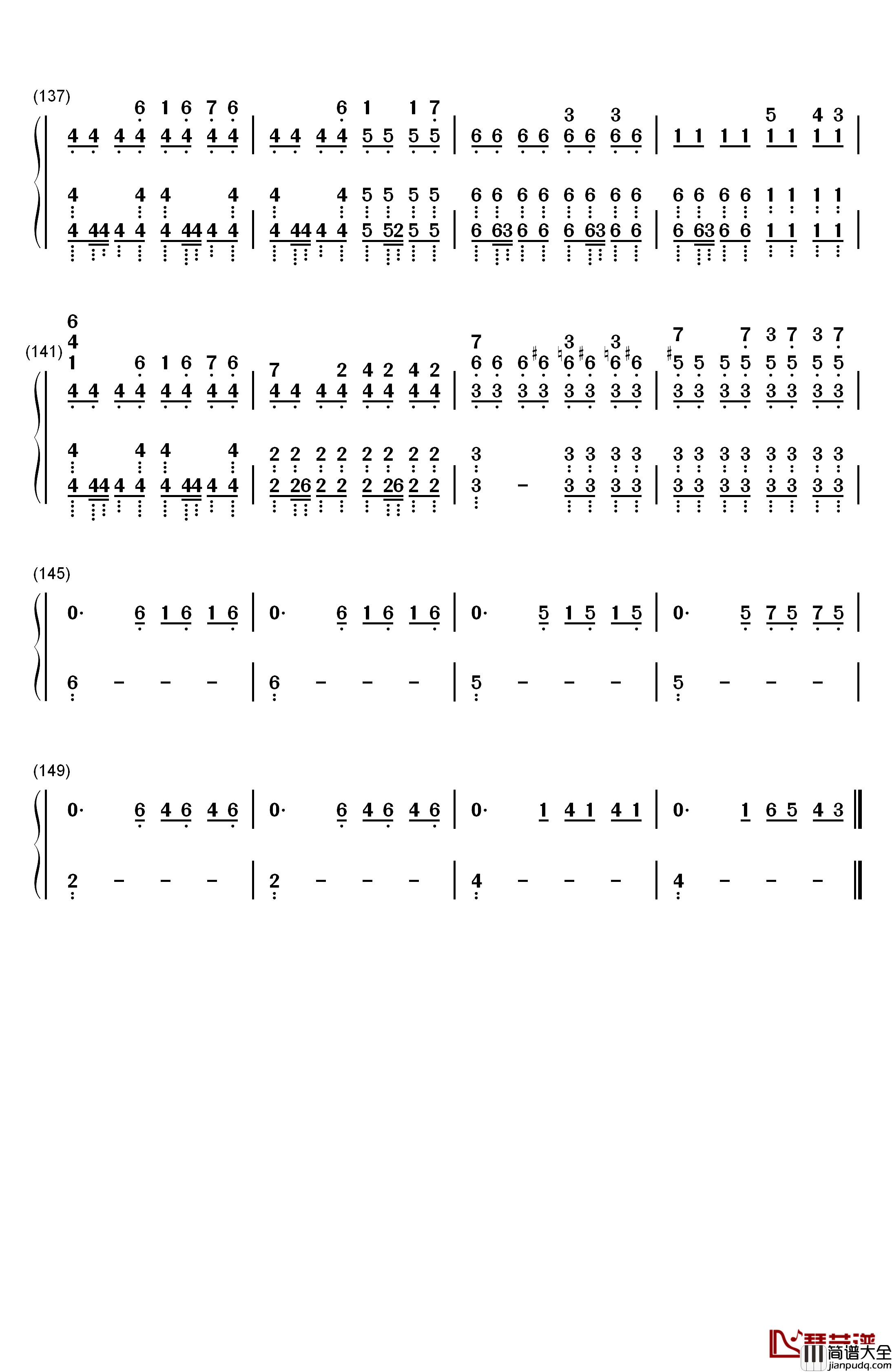 Victory钢琴简谱_数字双手_Two_Steps_From_Hell