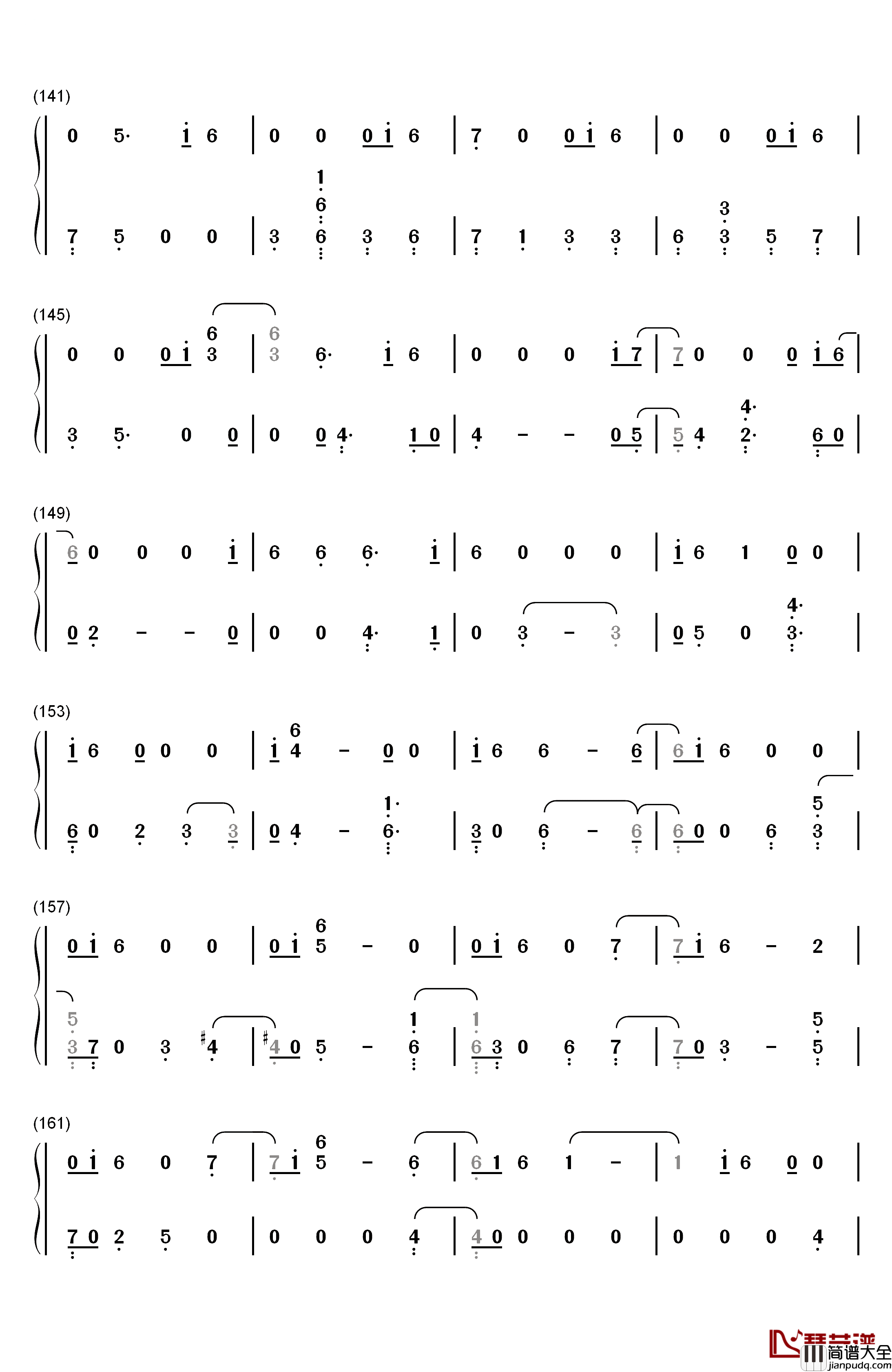 All_The_Stars钢琴简谱_数字双手_Kendrick_Lamar_SZA