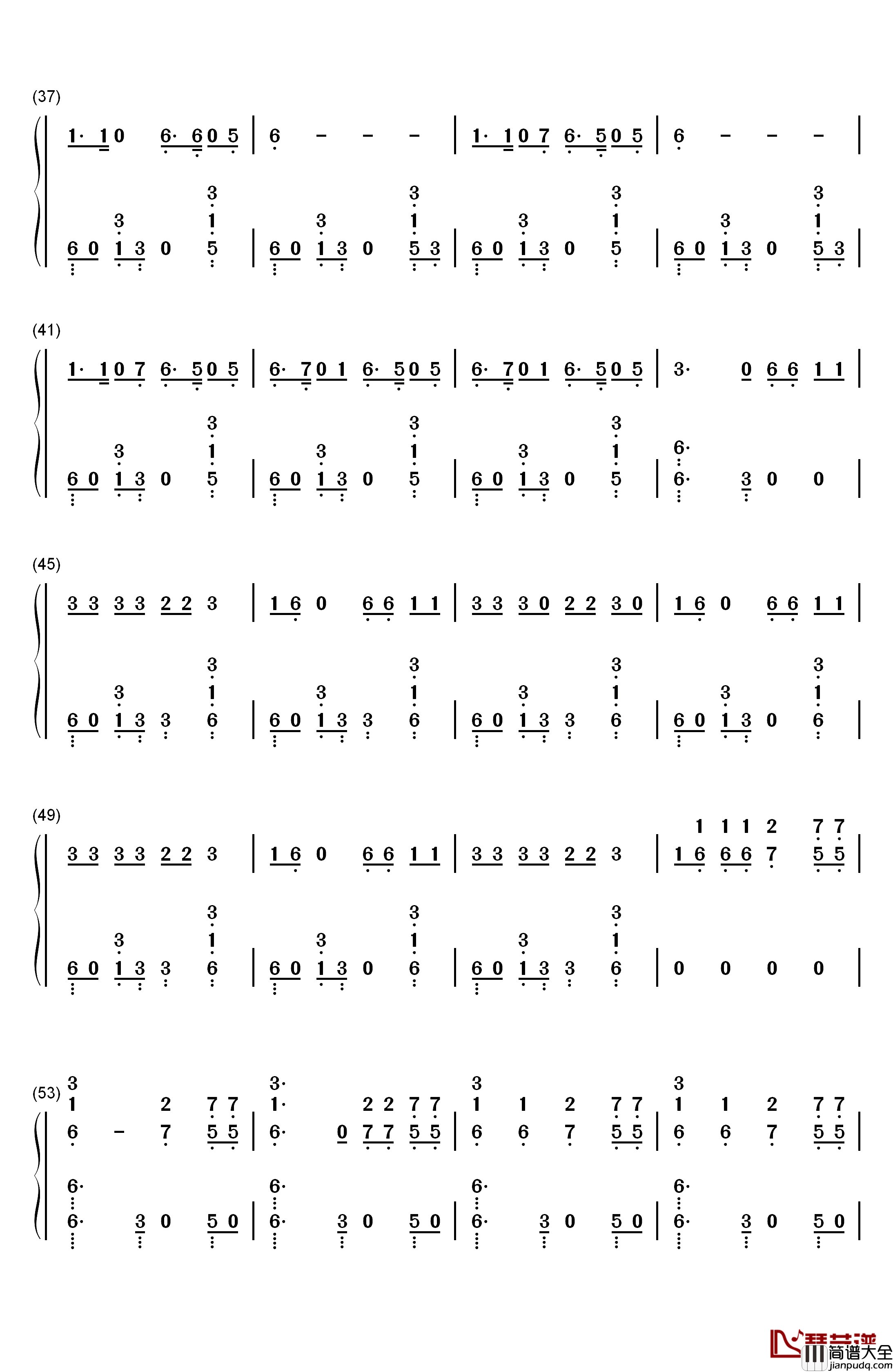 Sangria_Wine钢琴简谱_数字双手_Pharrell_Williams_Camila_Cabello