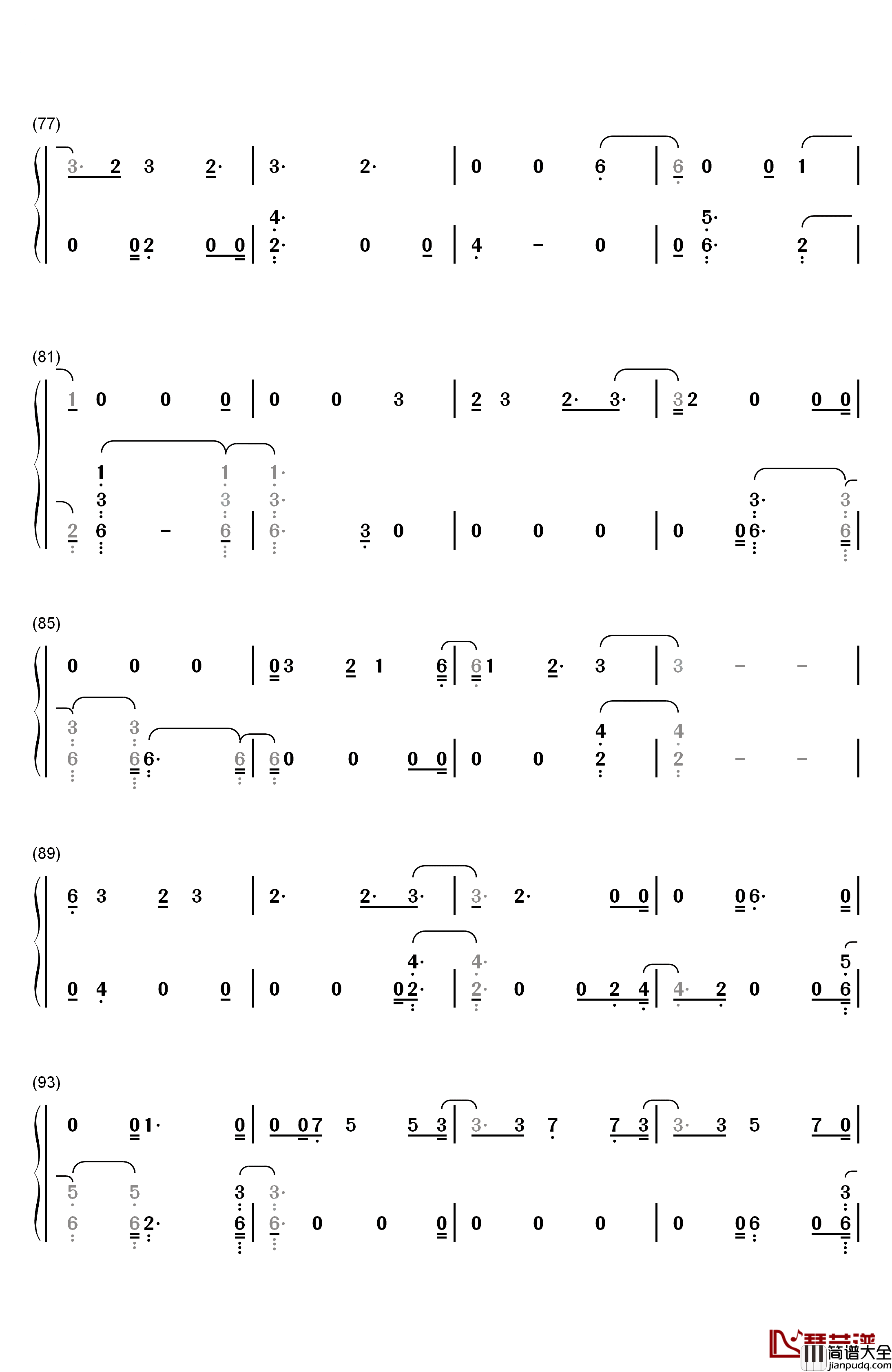 Intro_Singularity钢琴简谱_数字双手_防弹少年团