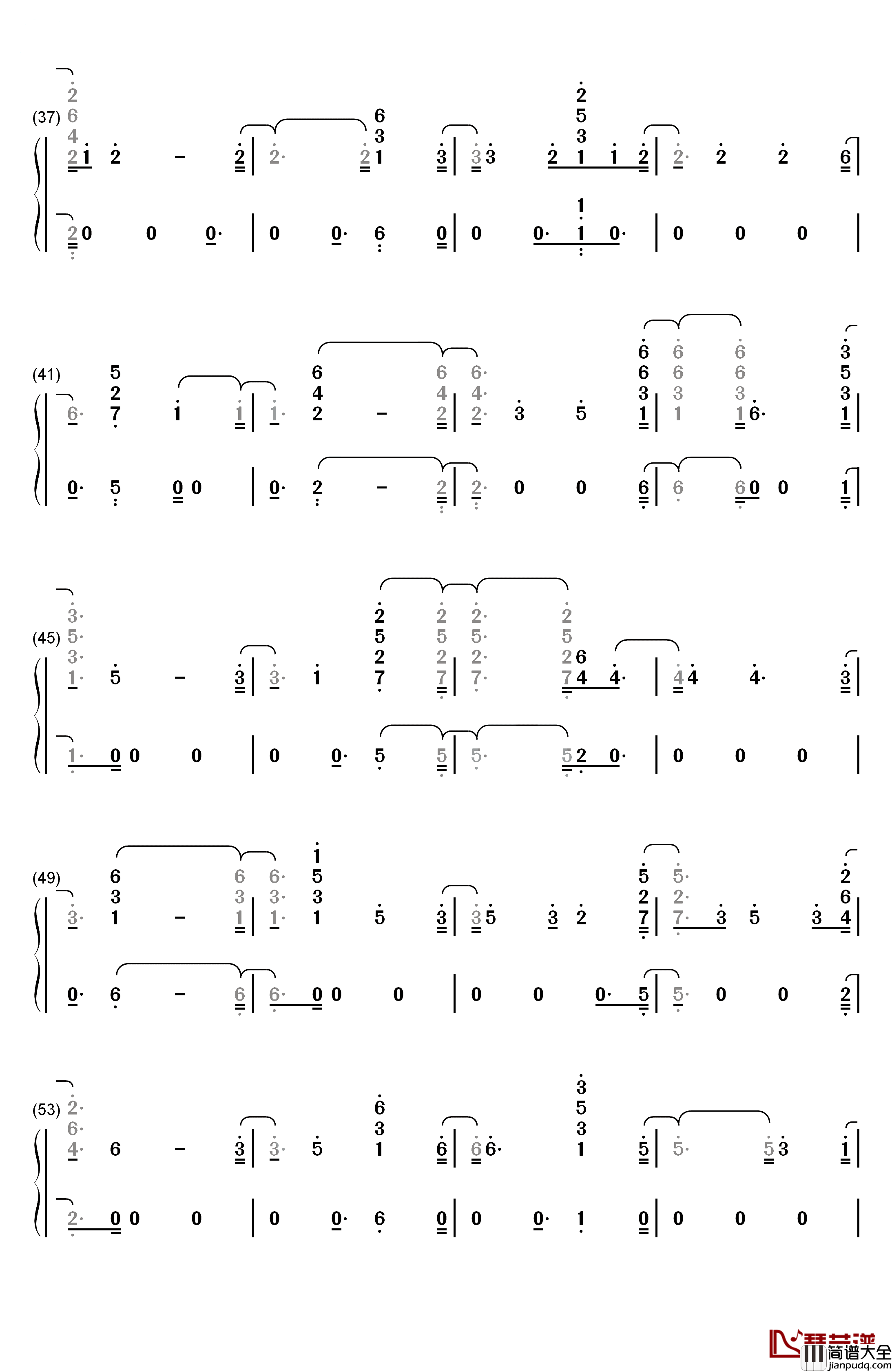Fuego钢琴简谱_数字双手_Eleni_Foureira