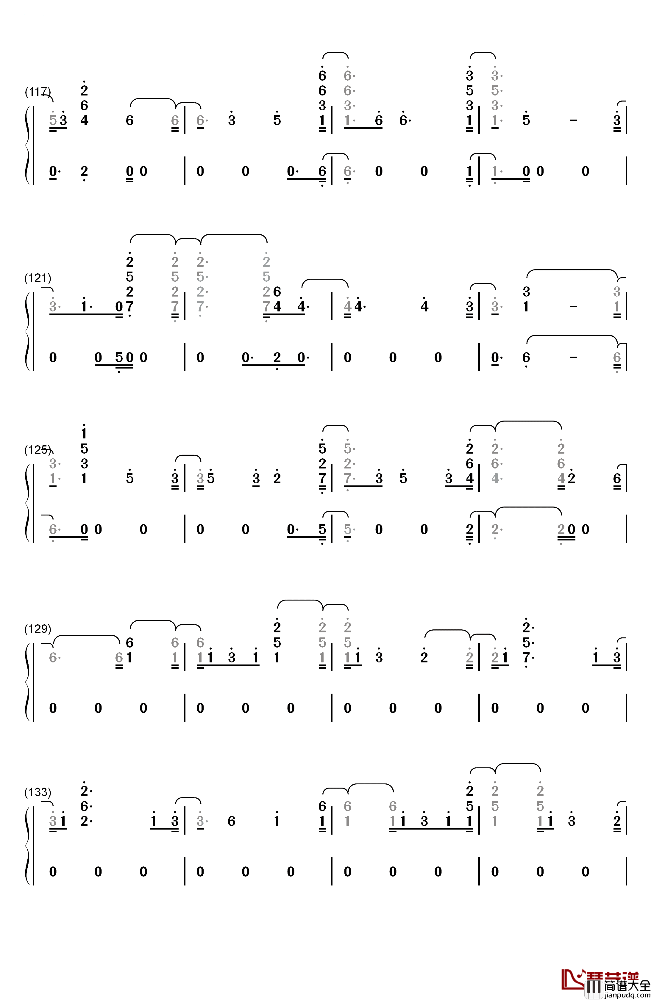 Fuego钢琴简谱_数字双手_Eleni_Foureira