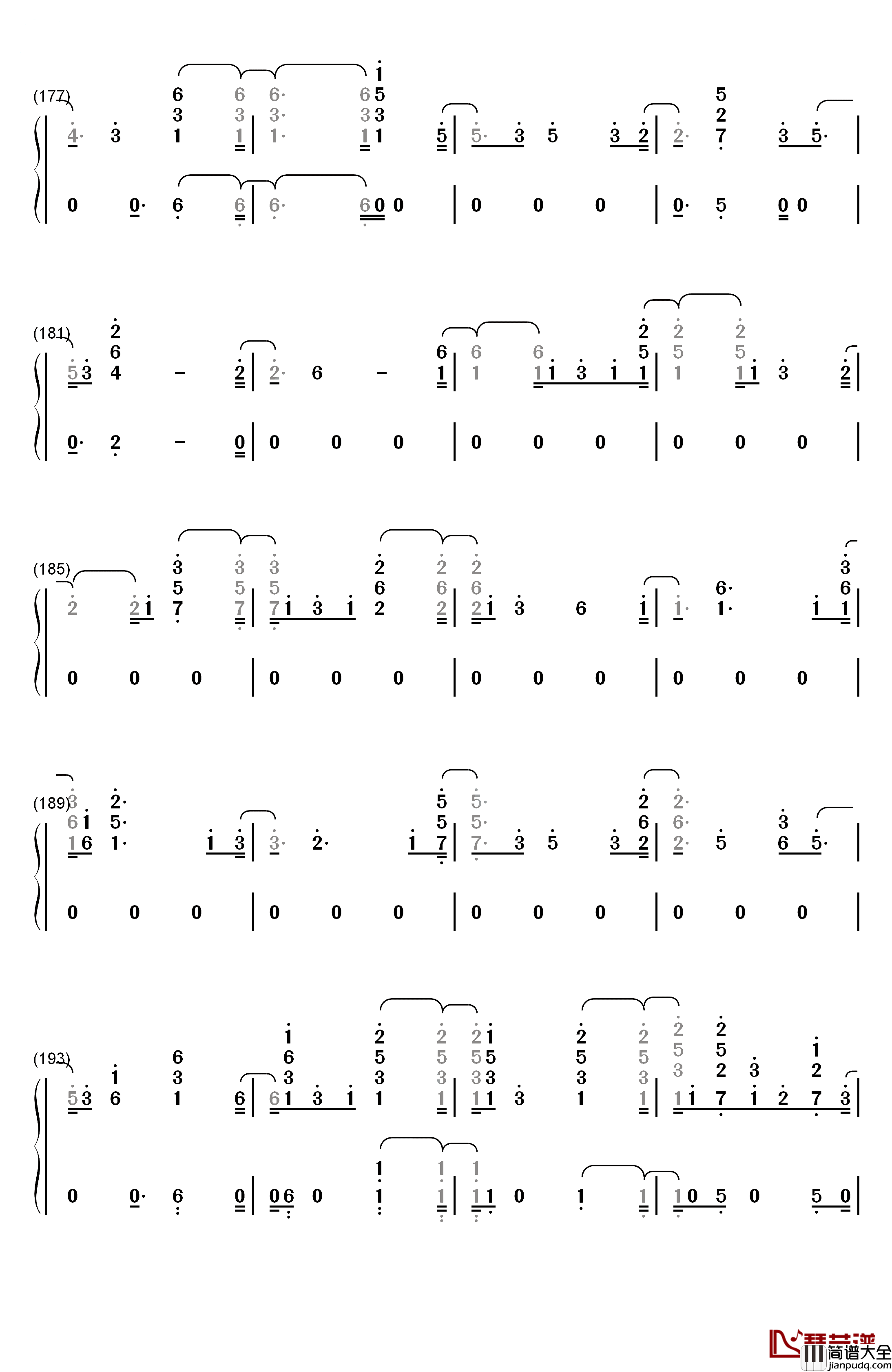 Fuego钢琴简谱_数字双手_Eleni_Foureira