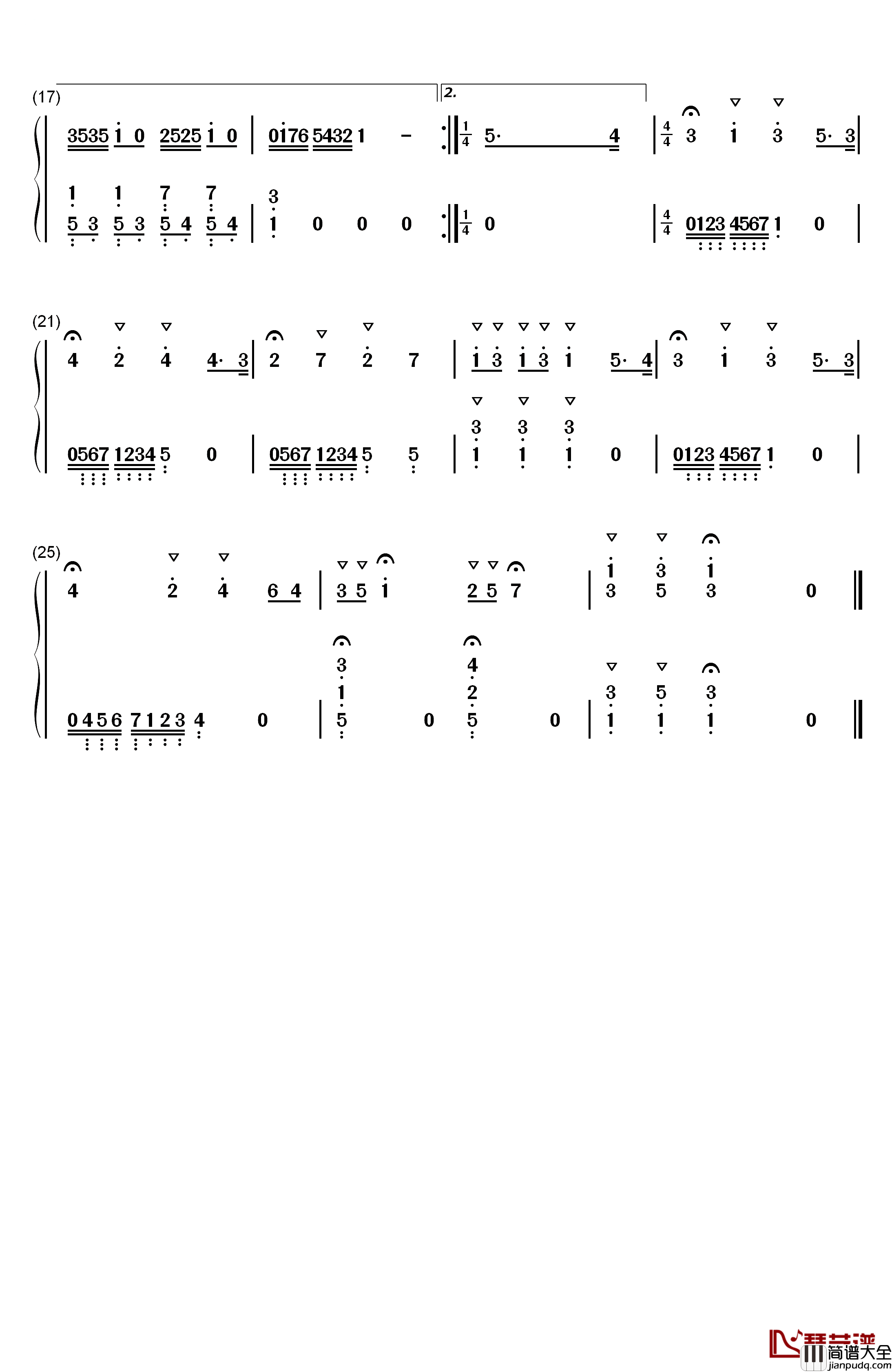 魔笛钢琴简谱_数字双手_莫扎特__Mozart