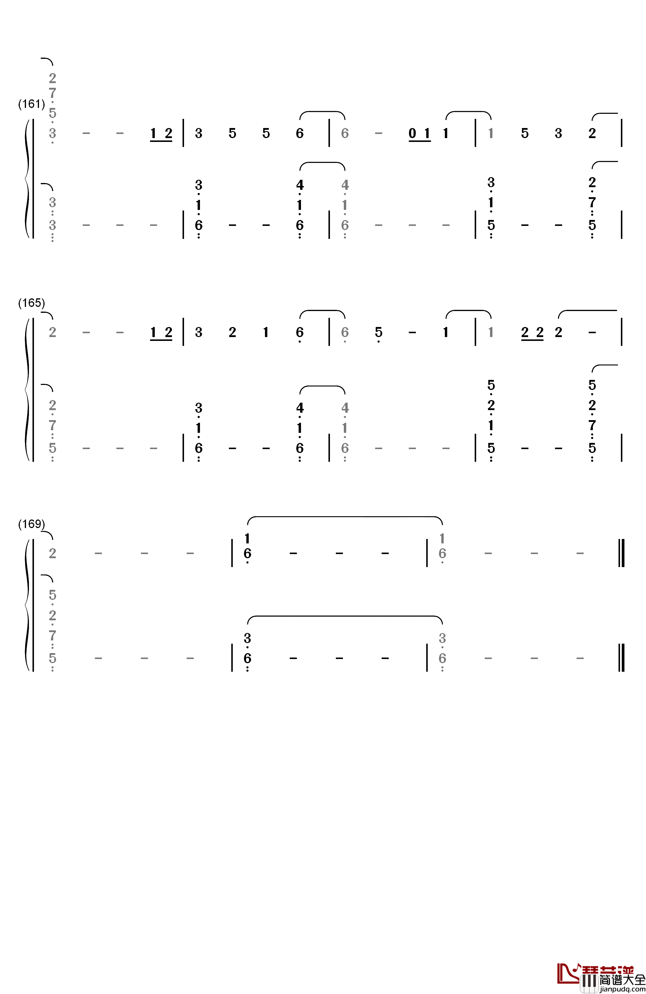 Everglow钢琴简谱_数字双手_Coldplay