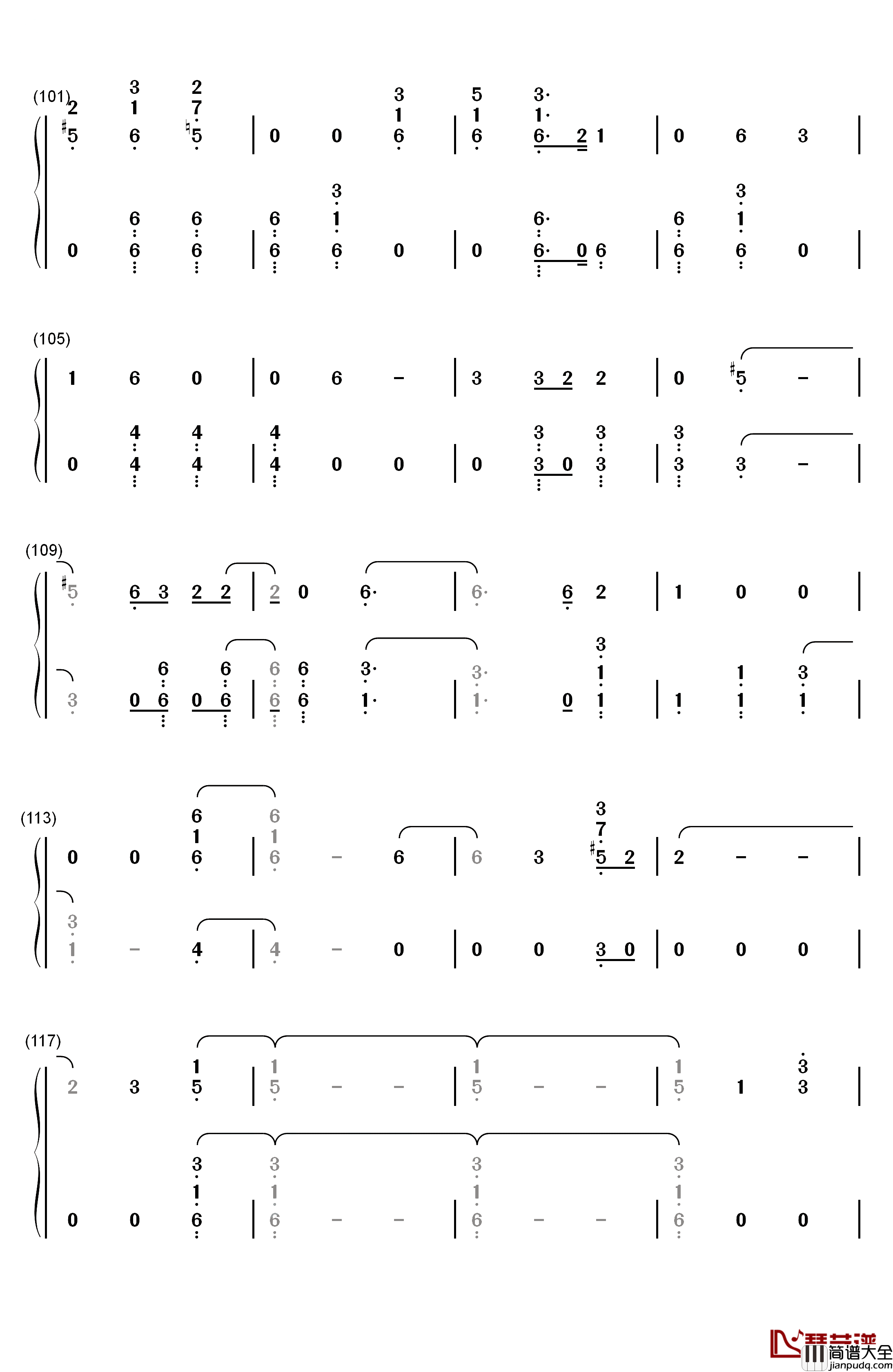 King_of_the_Clouds钢琴简谱_数字双手_Panic!_at_the_Disco