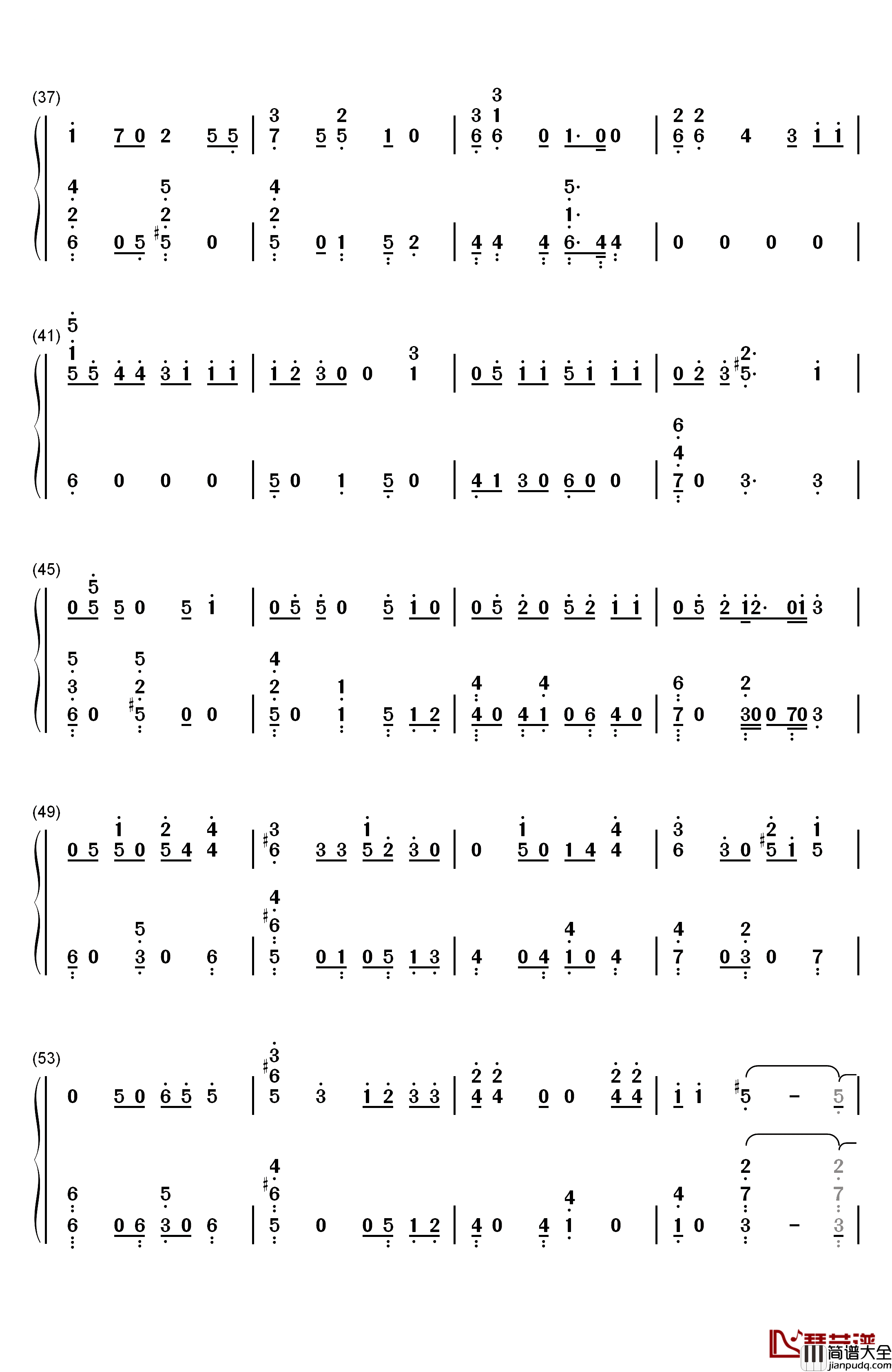 Love_Maze钢琴简谱_数字双手_防弹少年团