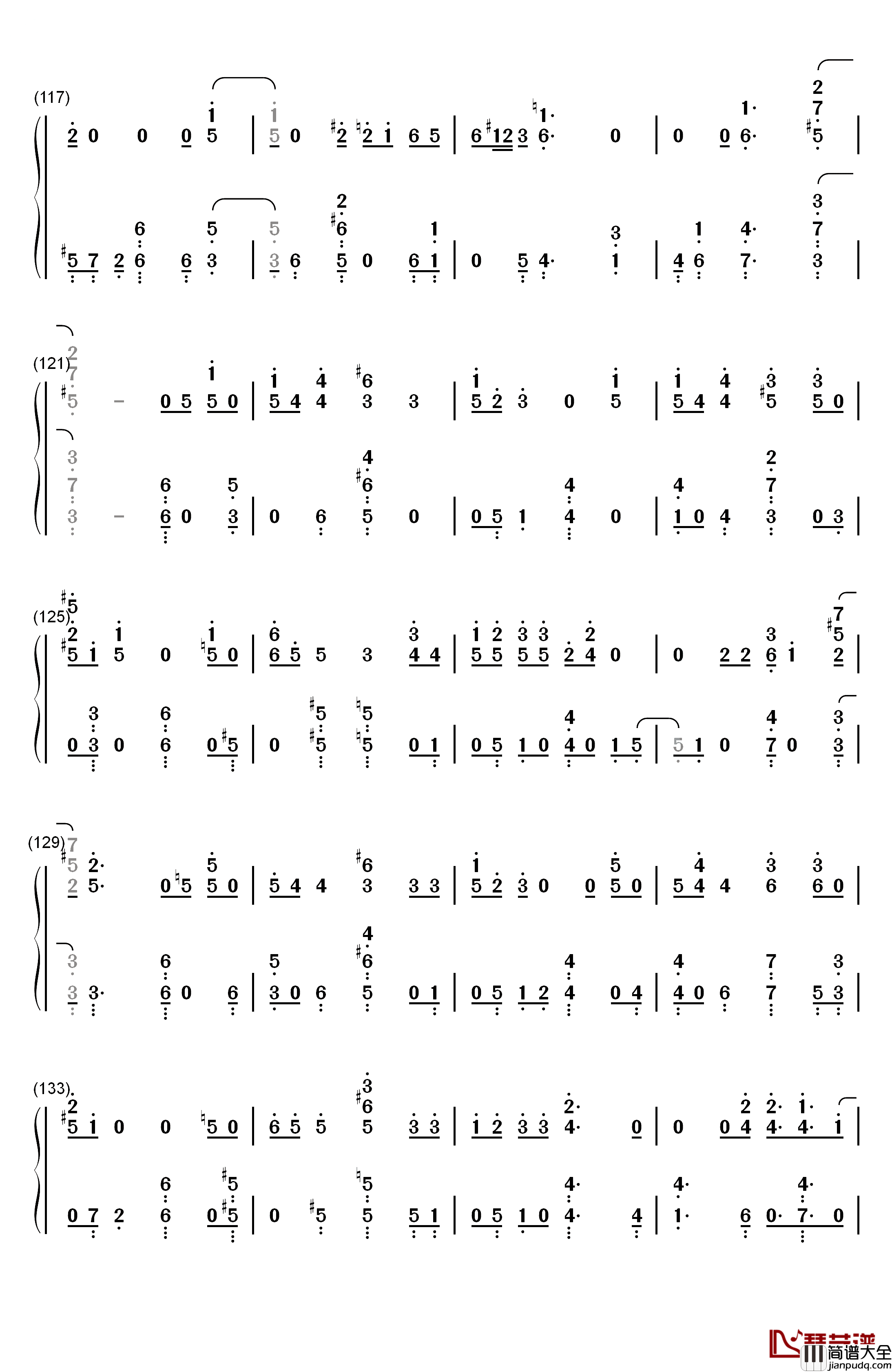 Love_Maze钢琴简谱_数字双手_防弹少年团