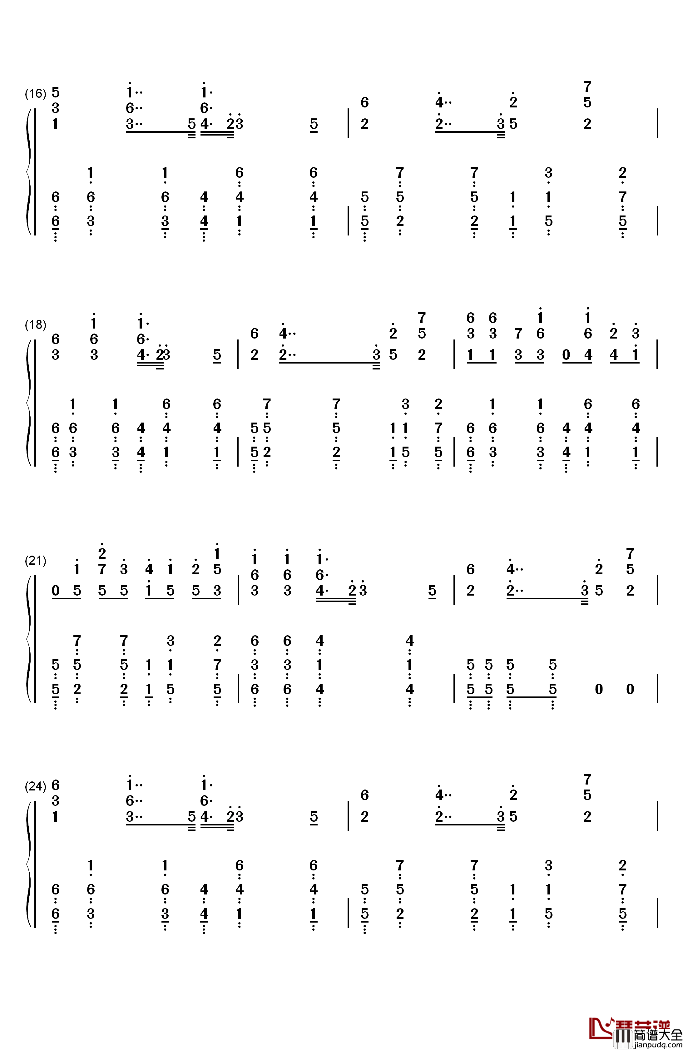 Darkside钢琴简谱_数字双手_Alan_Walker