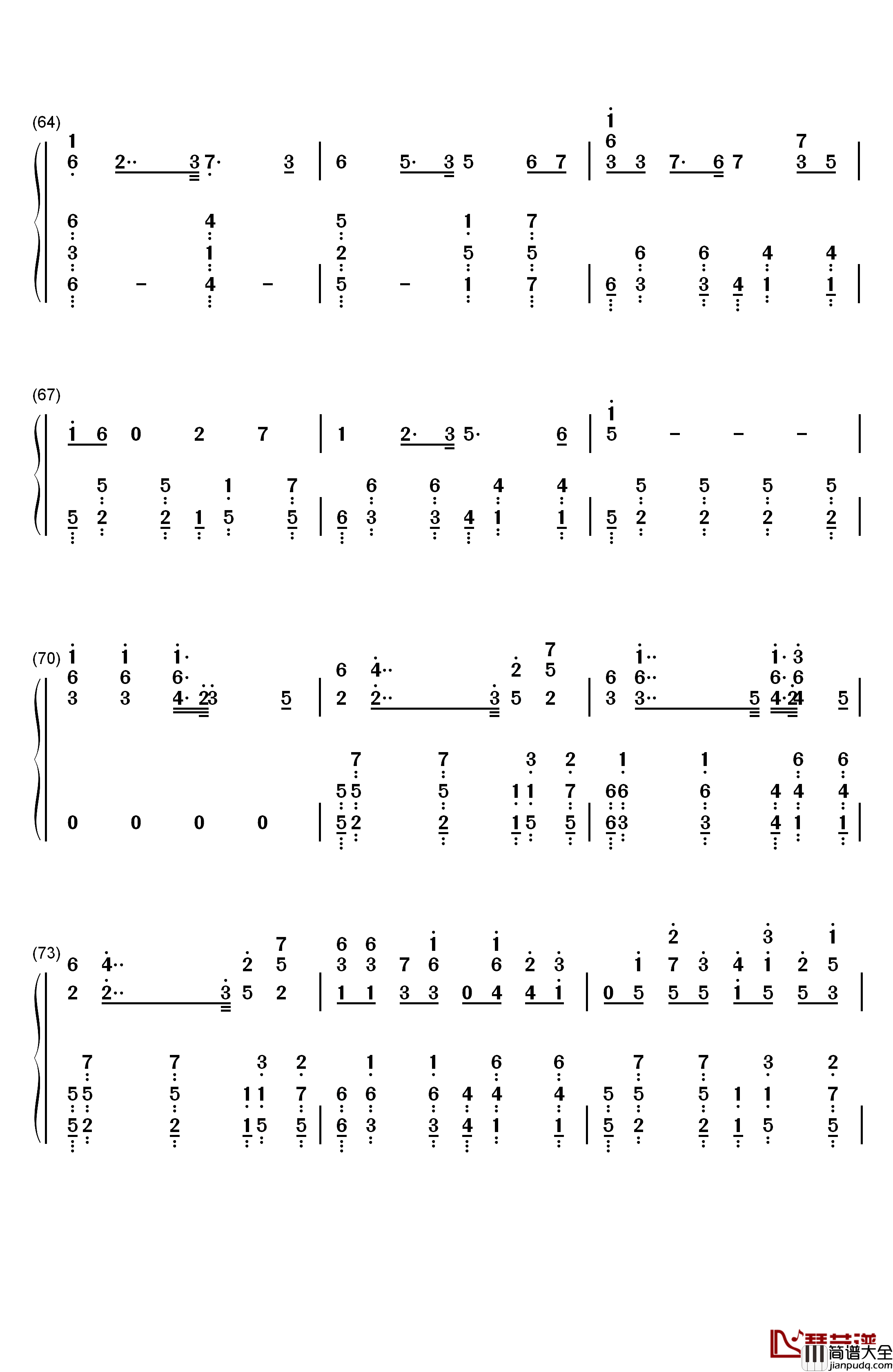 Darkside钢琴简谱_数字双手_Alan_Walker