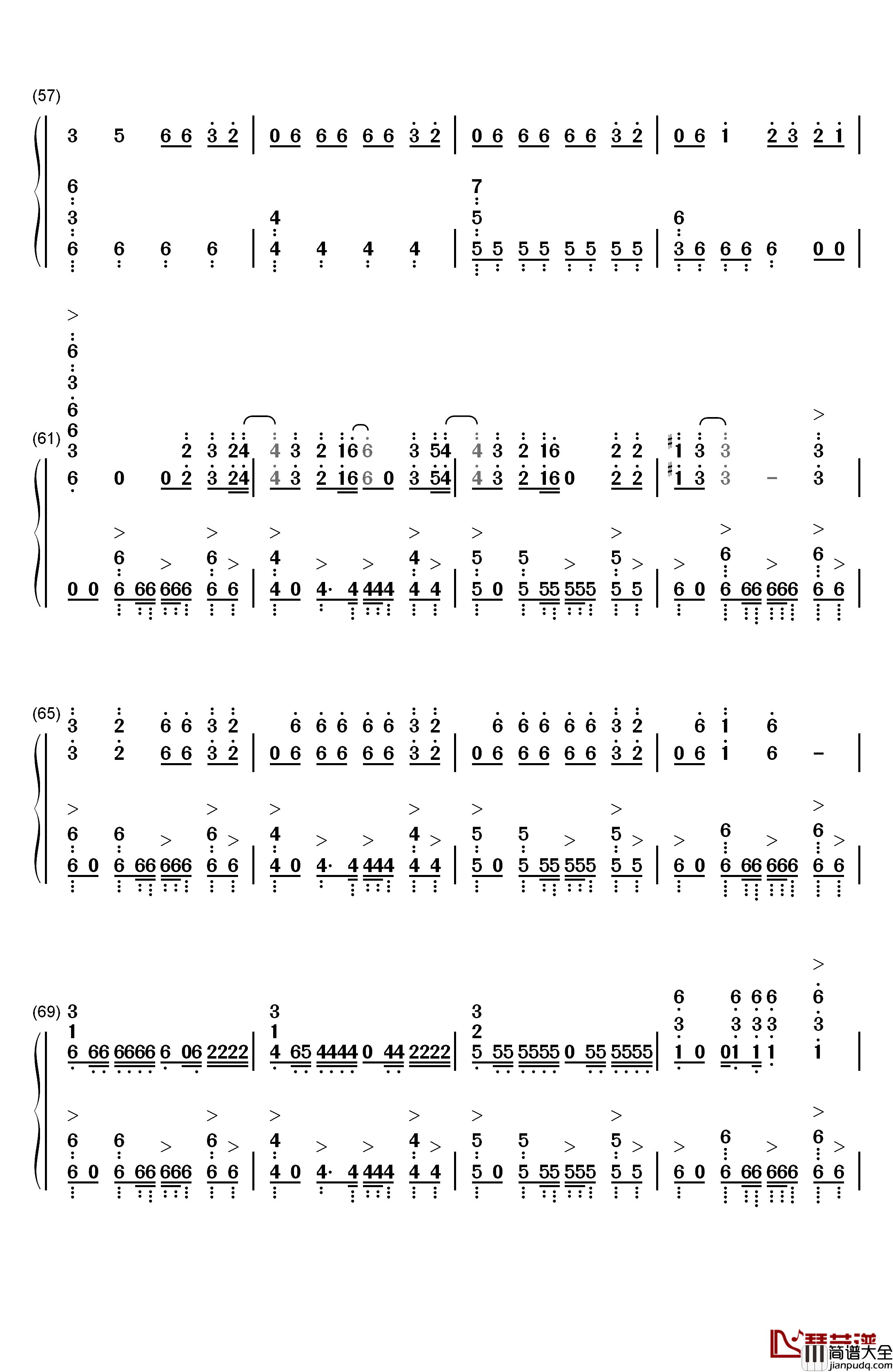 Side_Effects钢琴简谱_数字双手_The_Chainsmokers_Emily_Warren