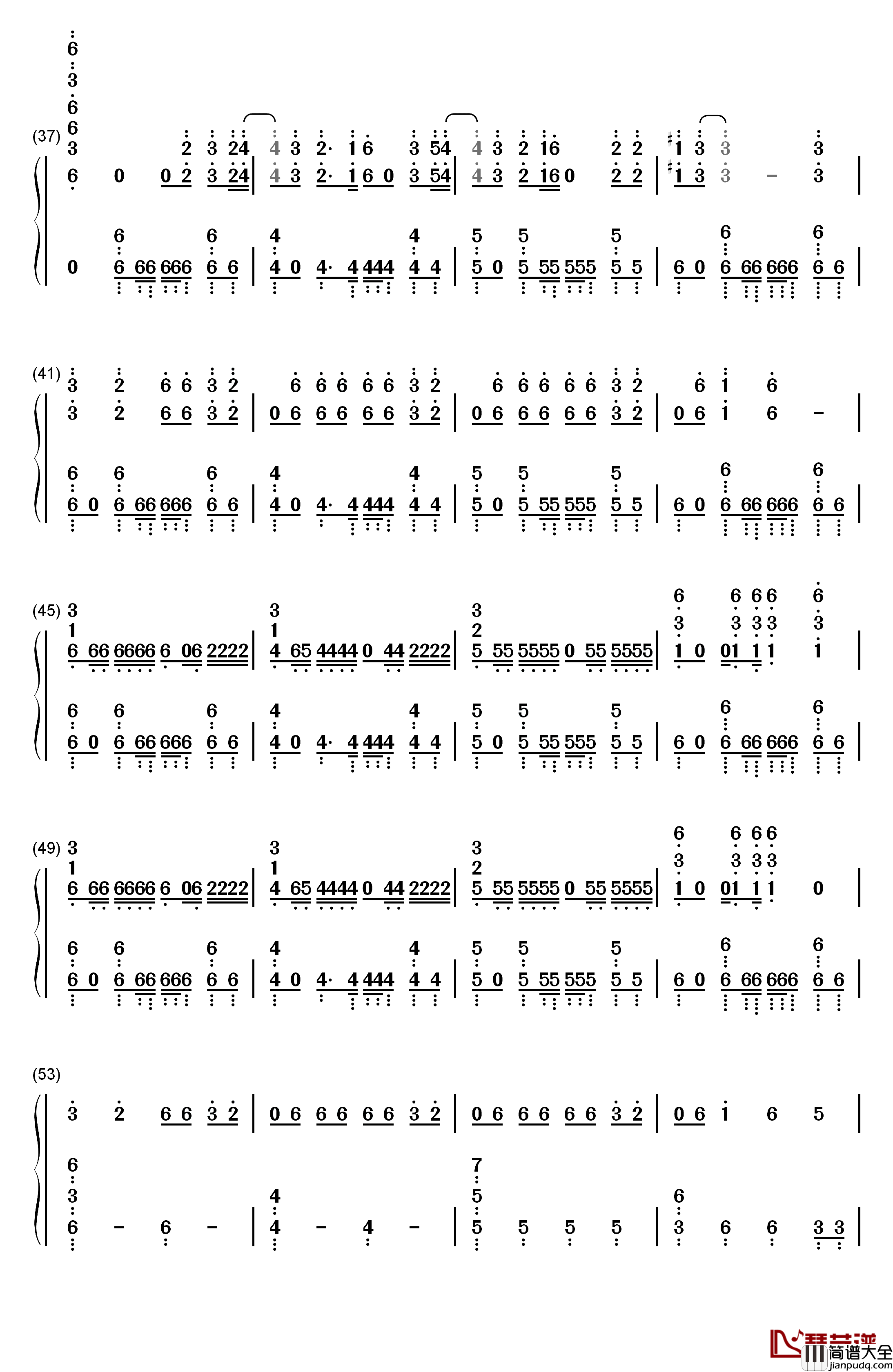 Side_Effects钢琴简谱_数字双手_The_Chainsmokers_Emily_Warren