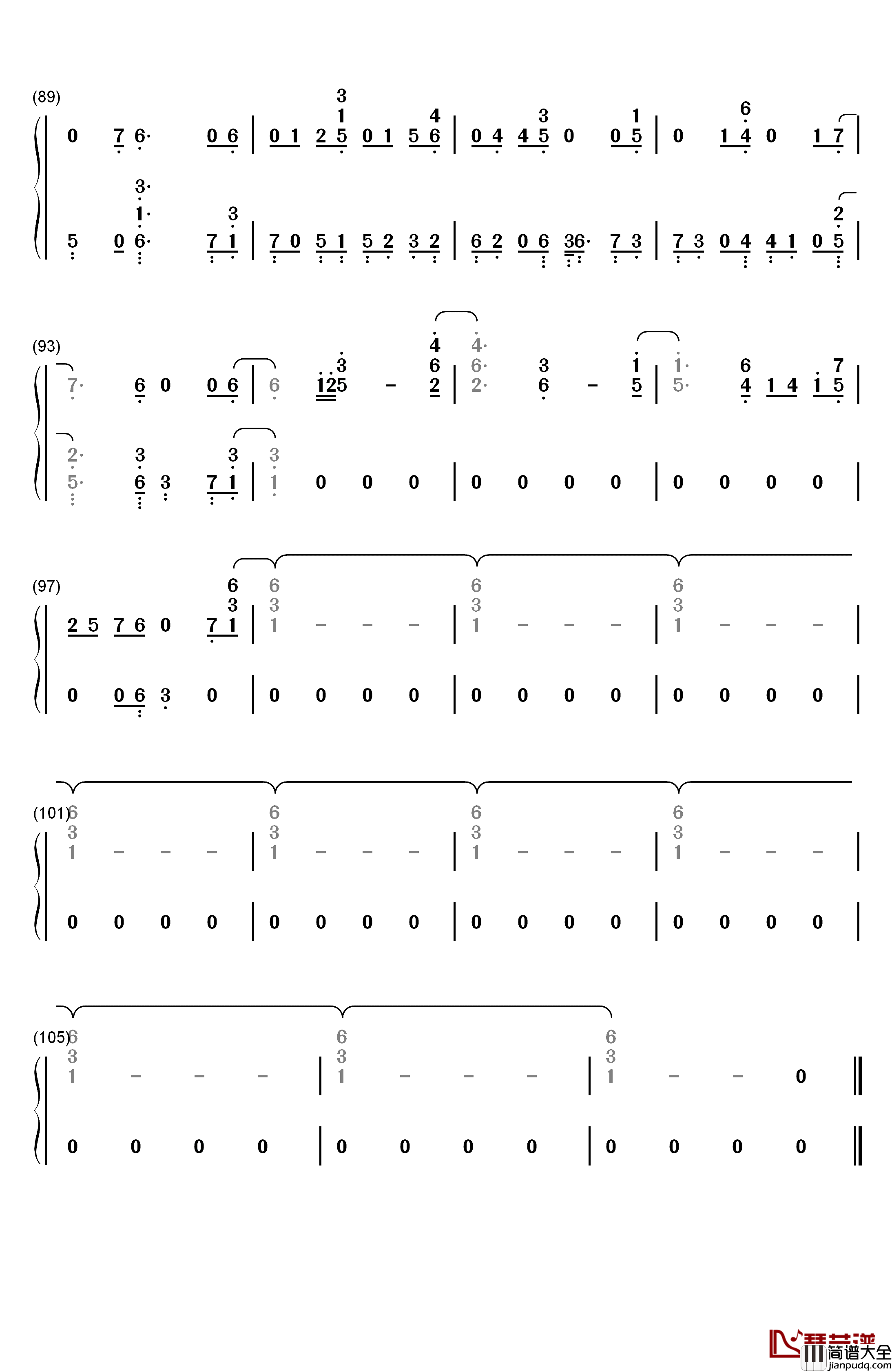 Don't_Leave_Me_Alone钢琴简谱_数字双手_David_Guetta_Anne_Marie