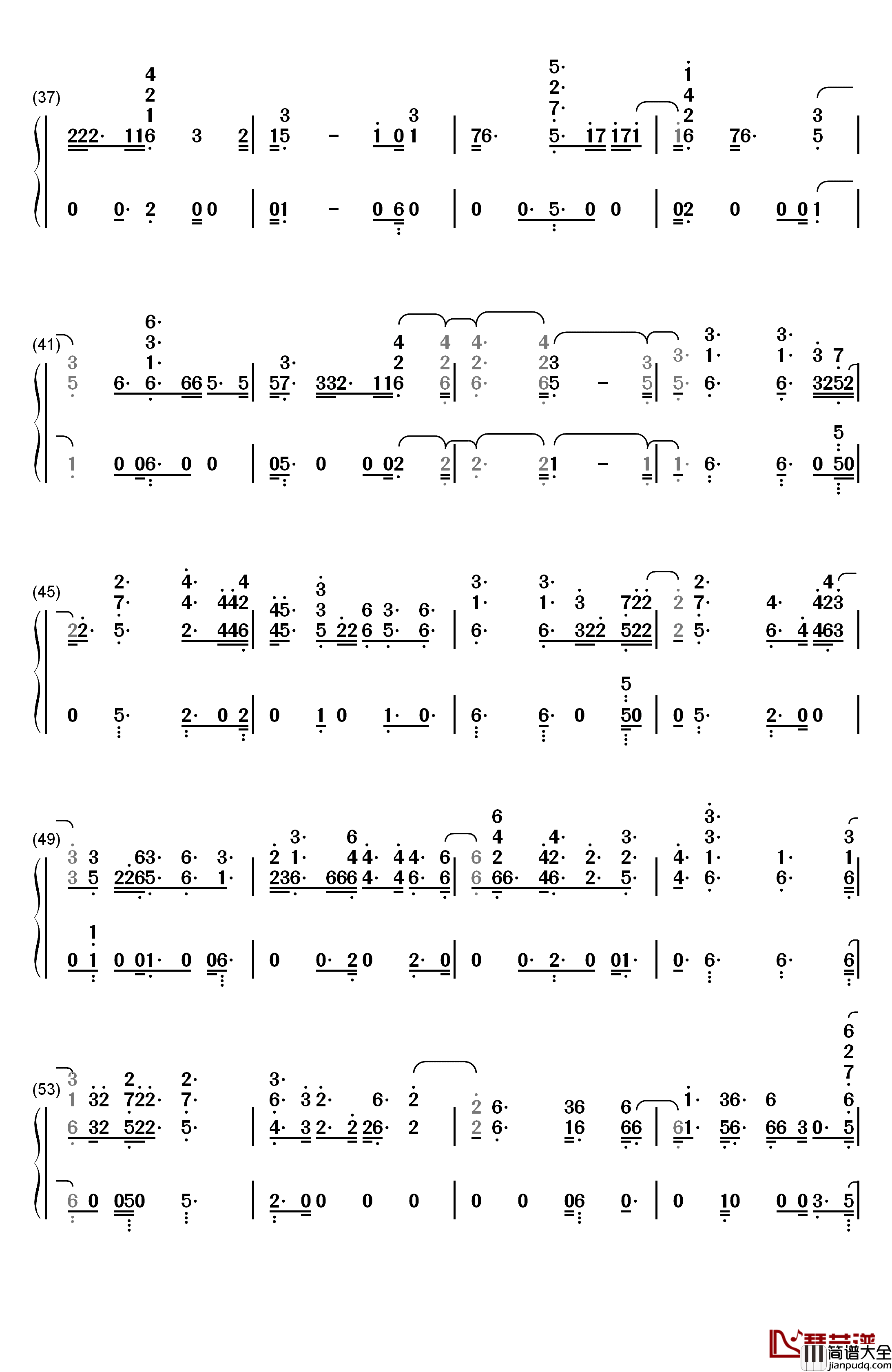 Mad_Love钢琴简谱_数字双手_Sean_Paul_David_Guetta_Becky_G