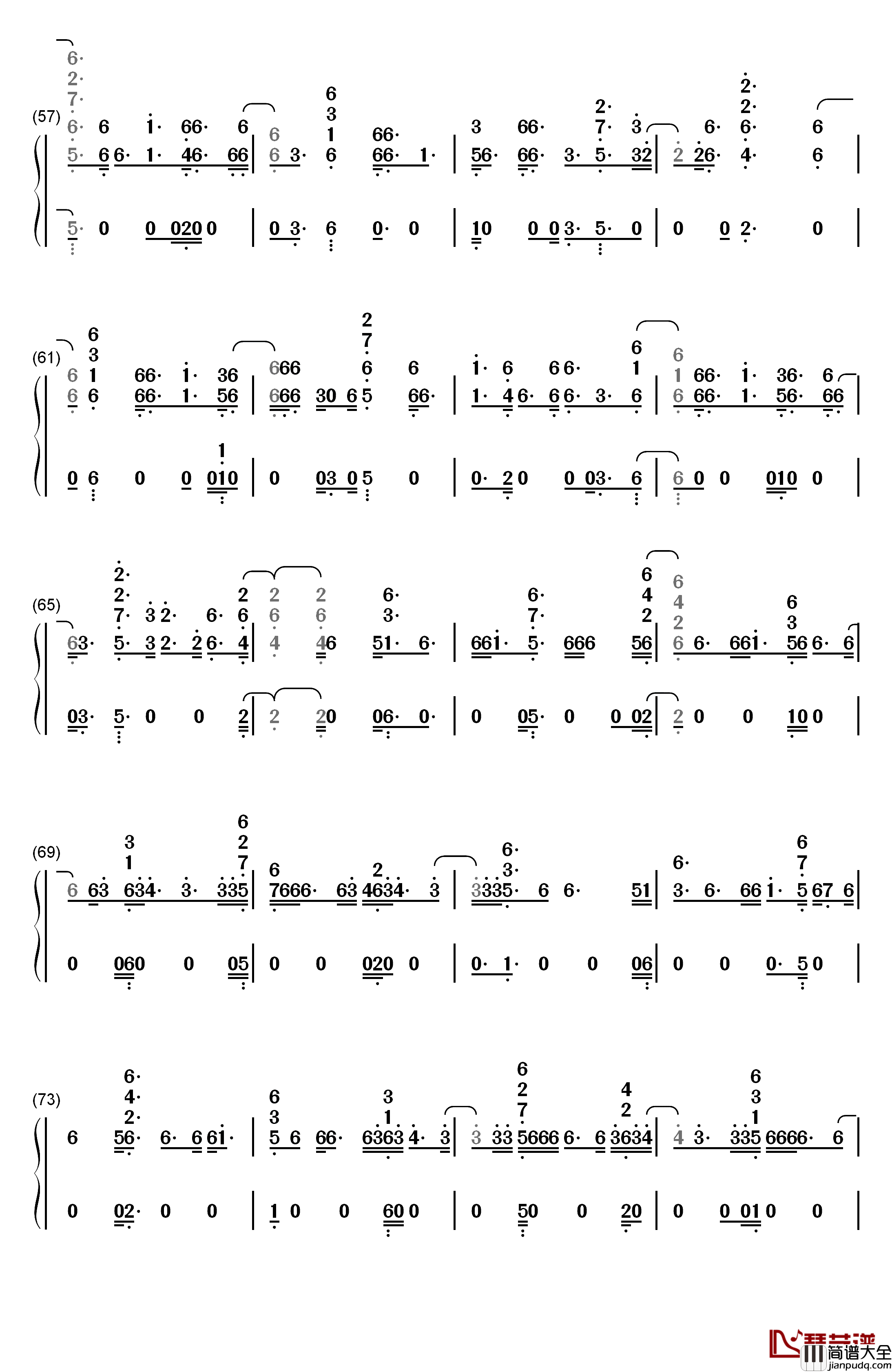 Mad_Love钢琴简谱_数字双手_Sean_Paul_David_Guetta_Becky_G