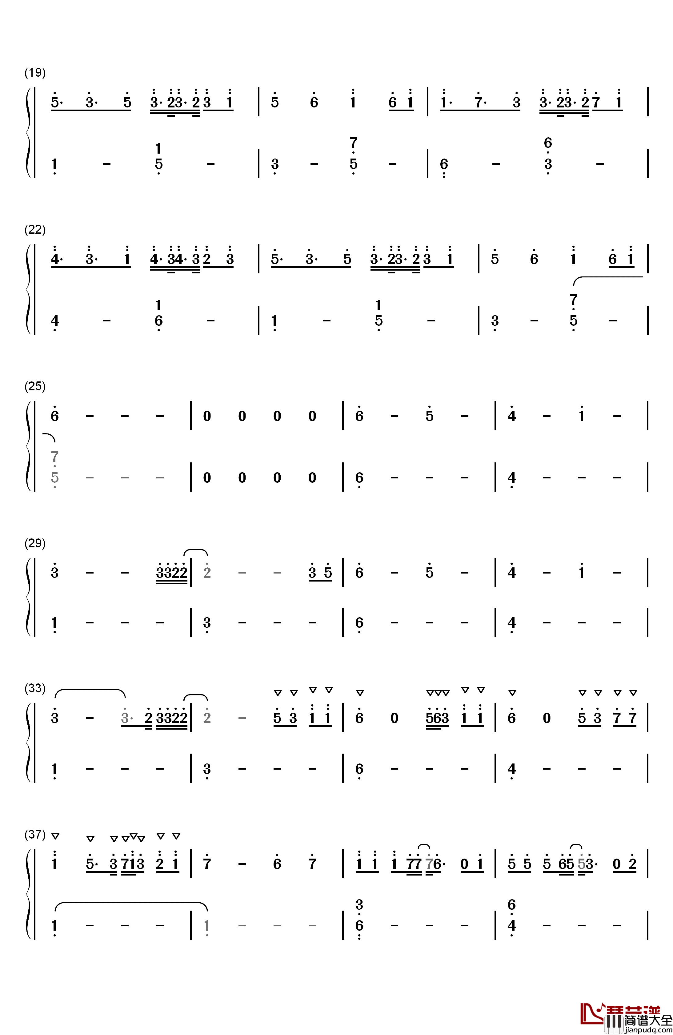 Alone简单版钢琴简谱_数字双手_Alan_Walker