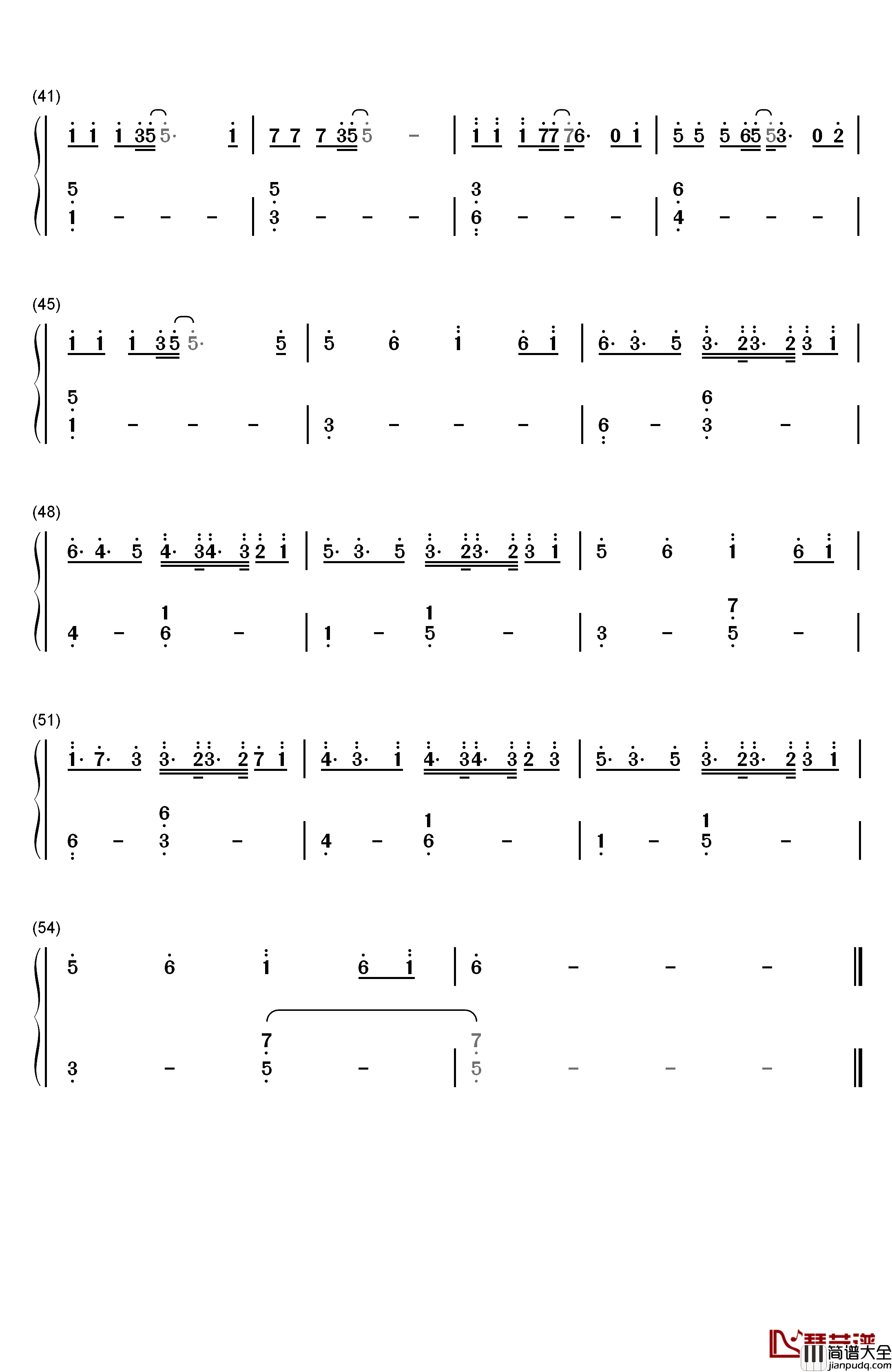 Alone简单版钢琴简谱_数字双手_Alan_Walker