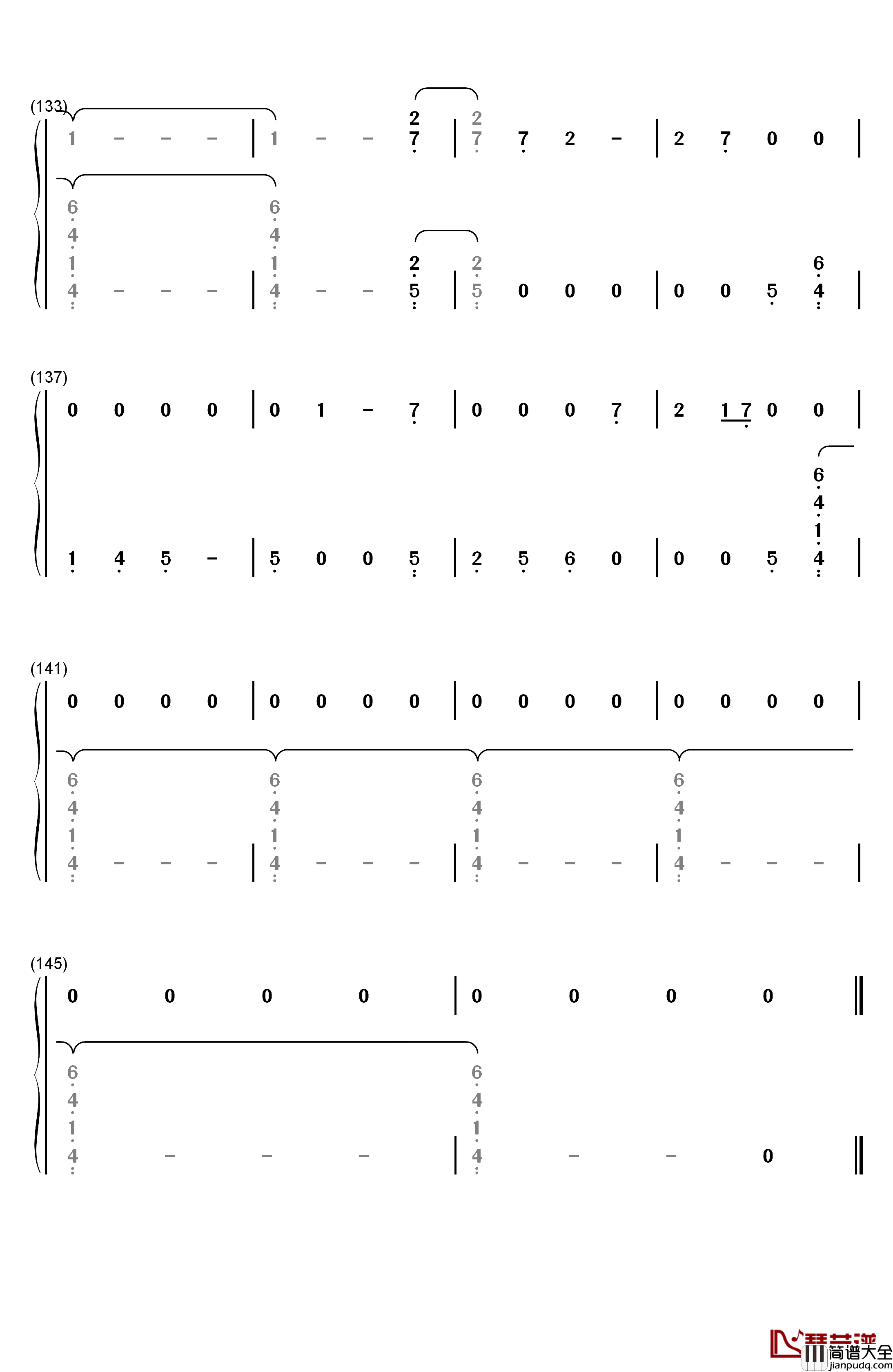 So_It_Goes…钢琴简谱_数字双手_Taylor_Swift