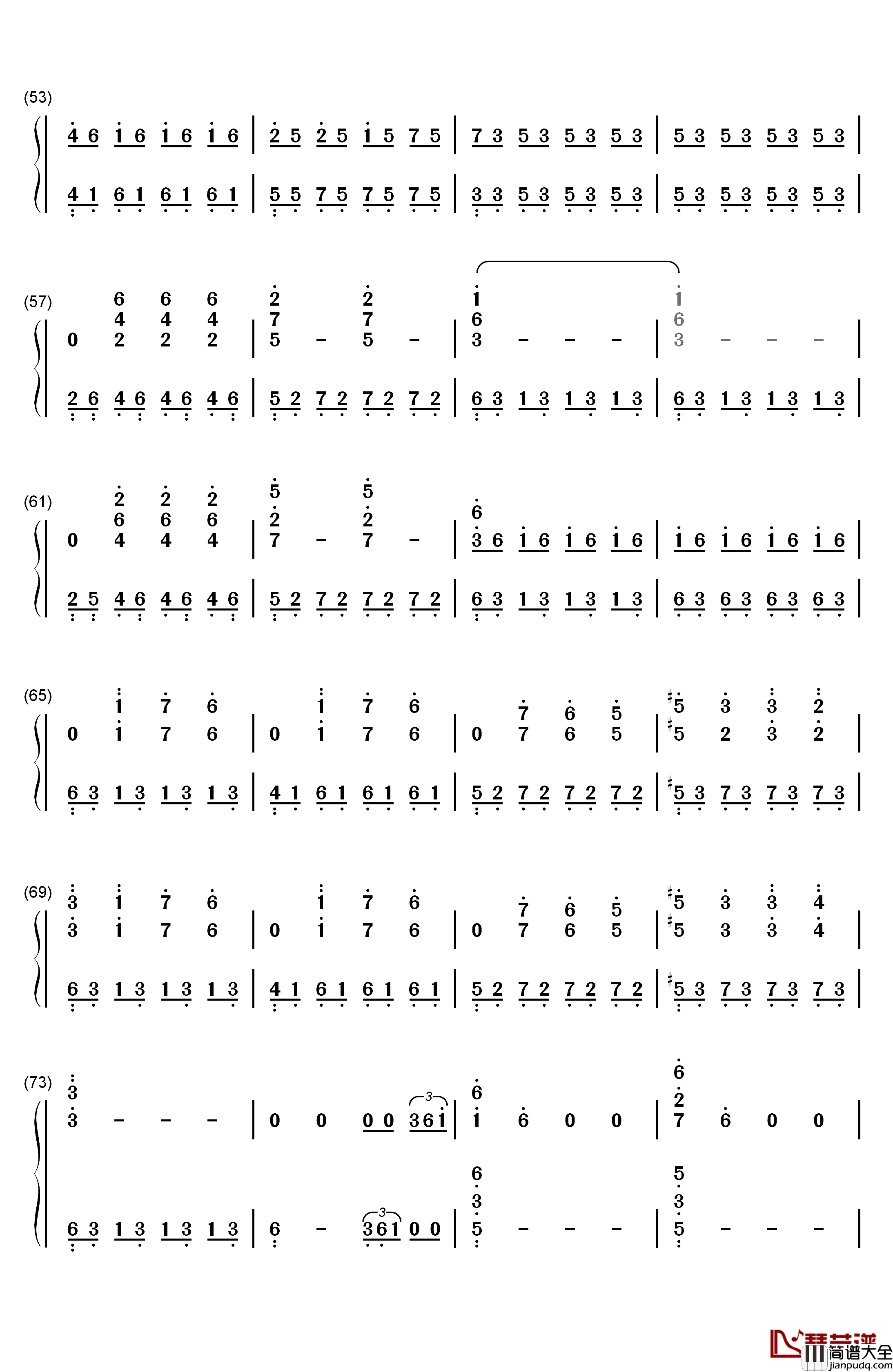 The_Meadow钢琴简谱_数字双手_Alexandre_Desplat