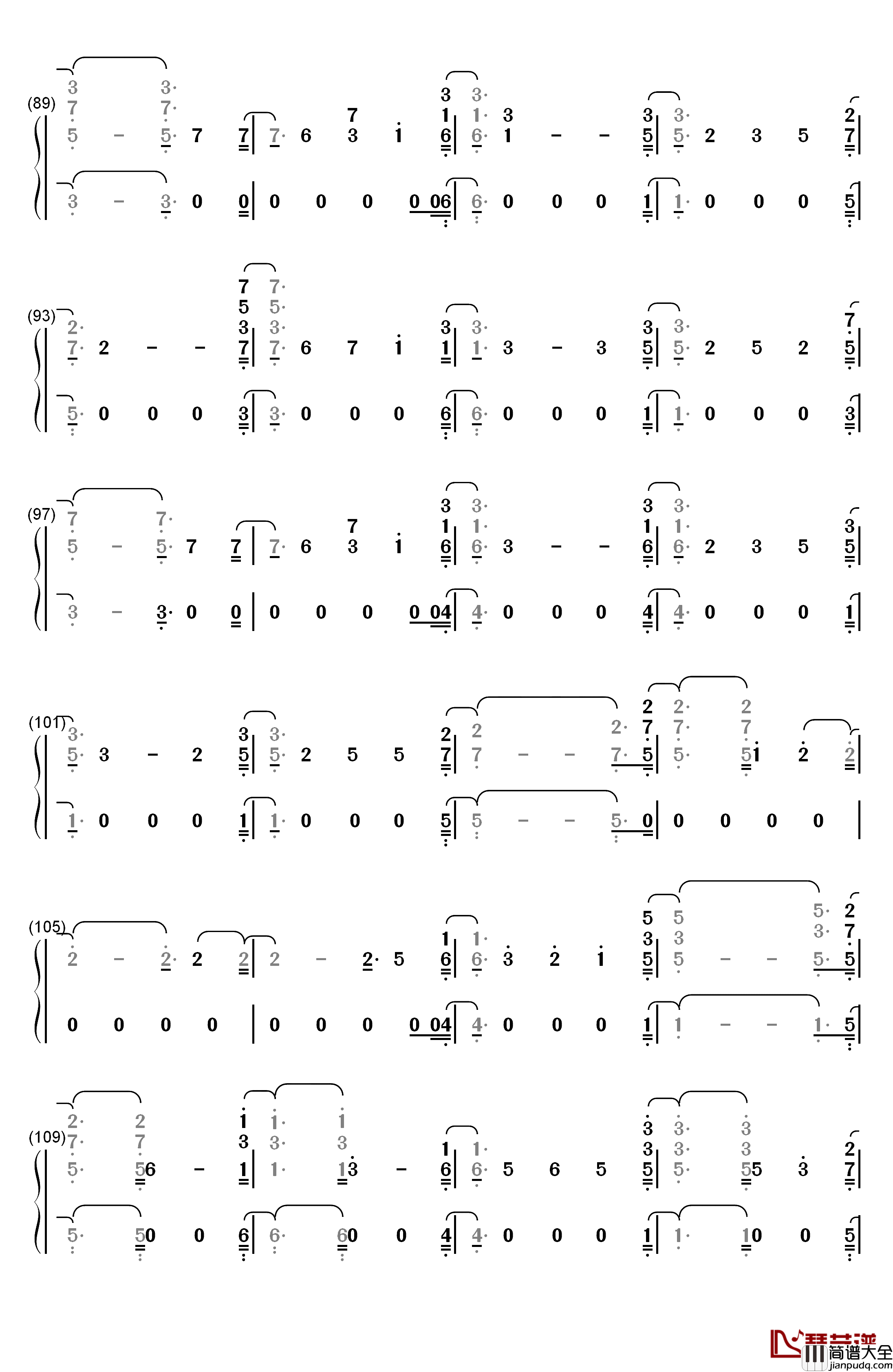 Stargazing钢琴简谱_数字双手_Kygo