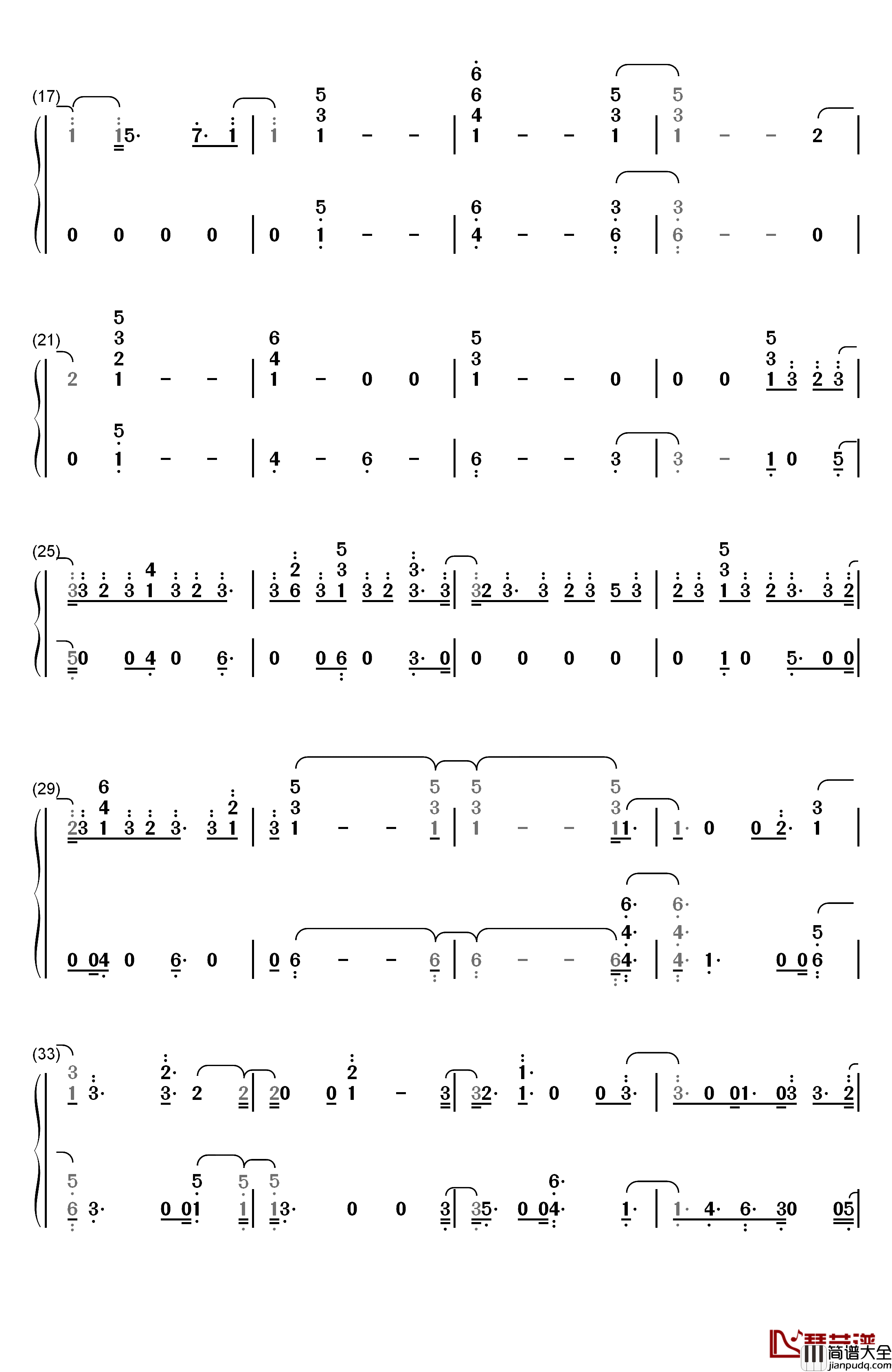 Just_Like_You钢琴简谱_数字双手_Louis_Tomlinson