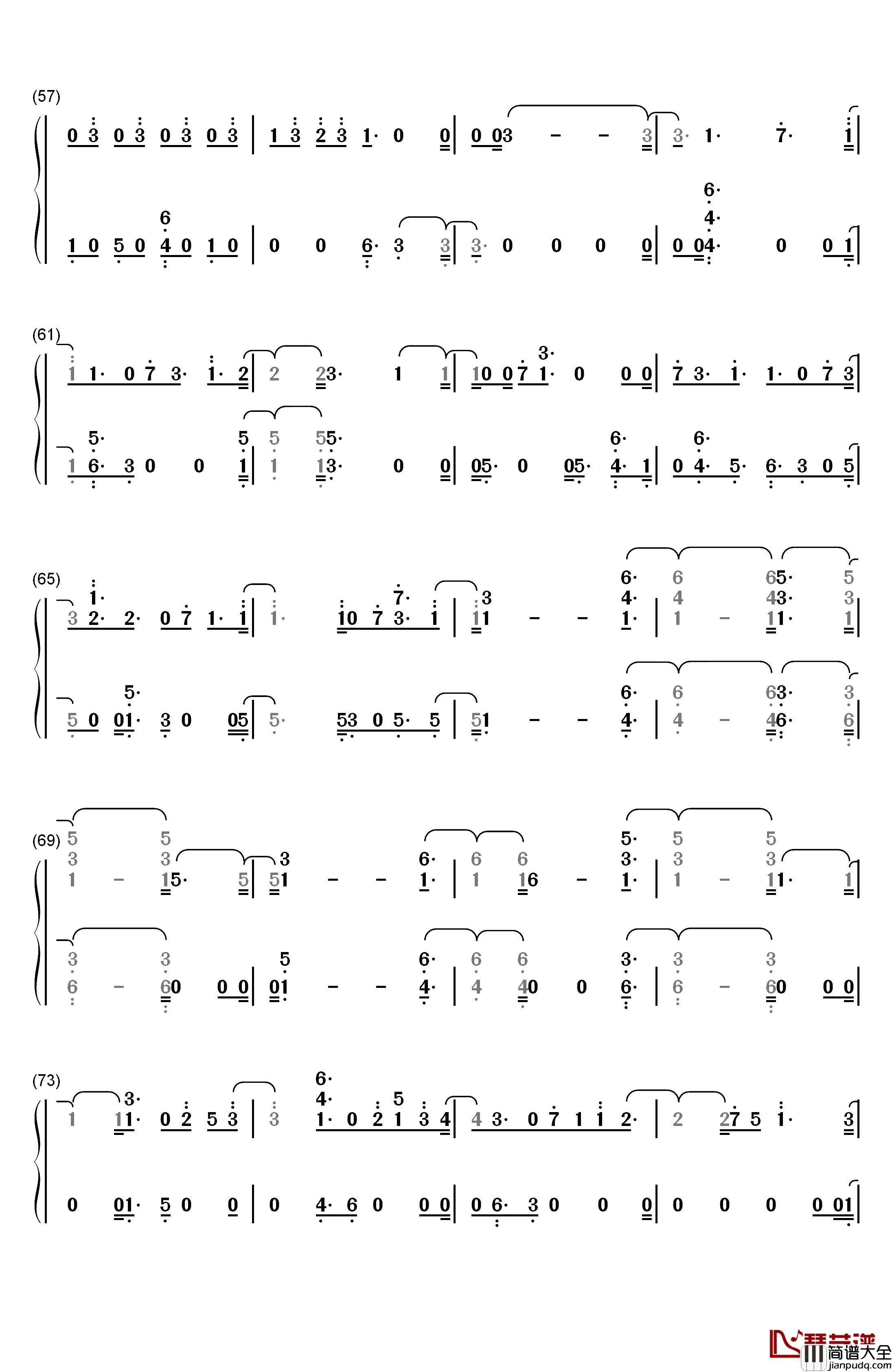 Just_Like_You钢琴简谱_数字双手_Louis_Tomlinson