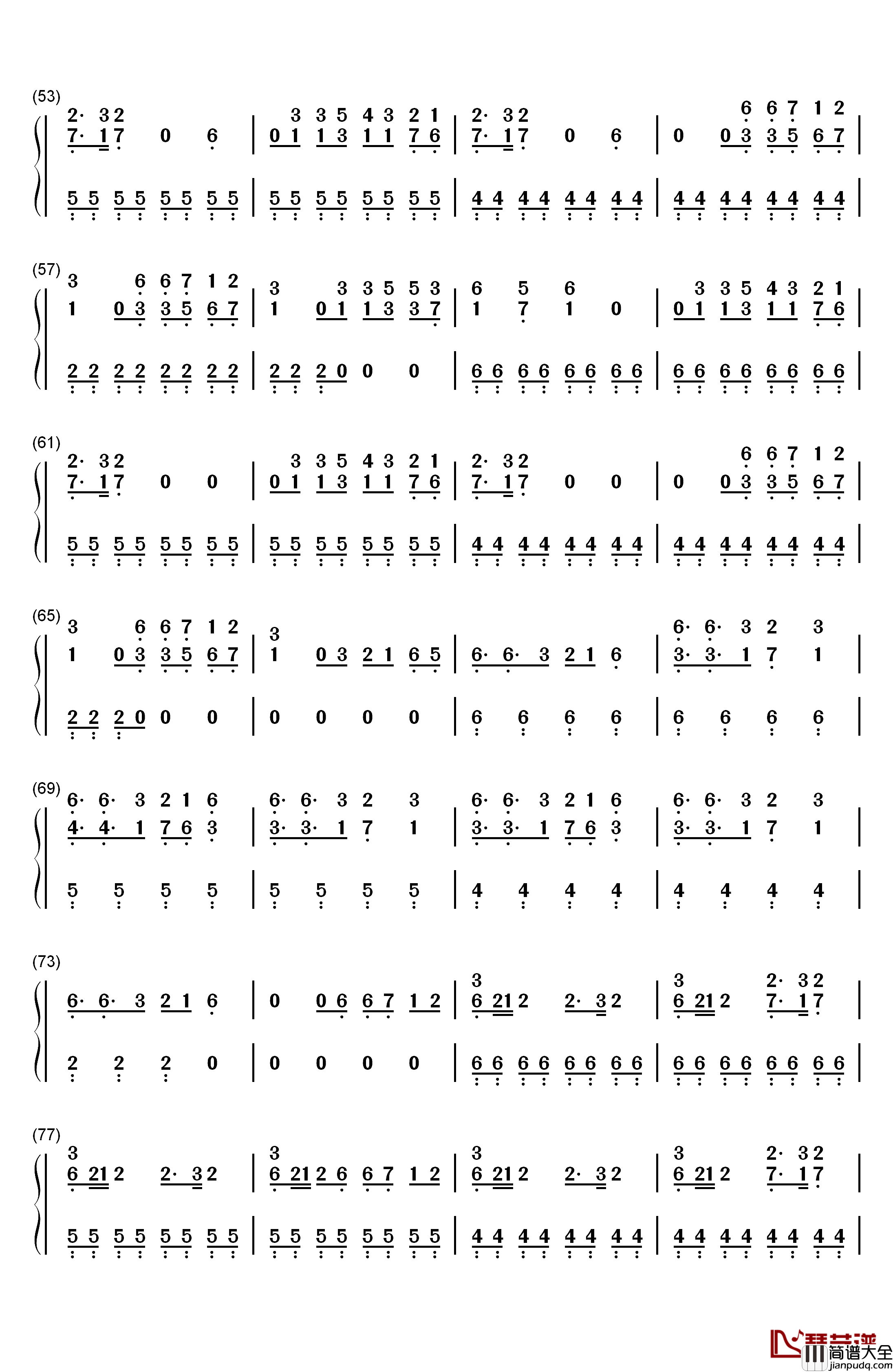 Breathe钢琴简谱_数字双手_Jax_Jones