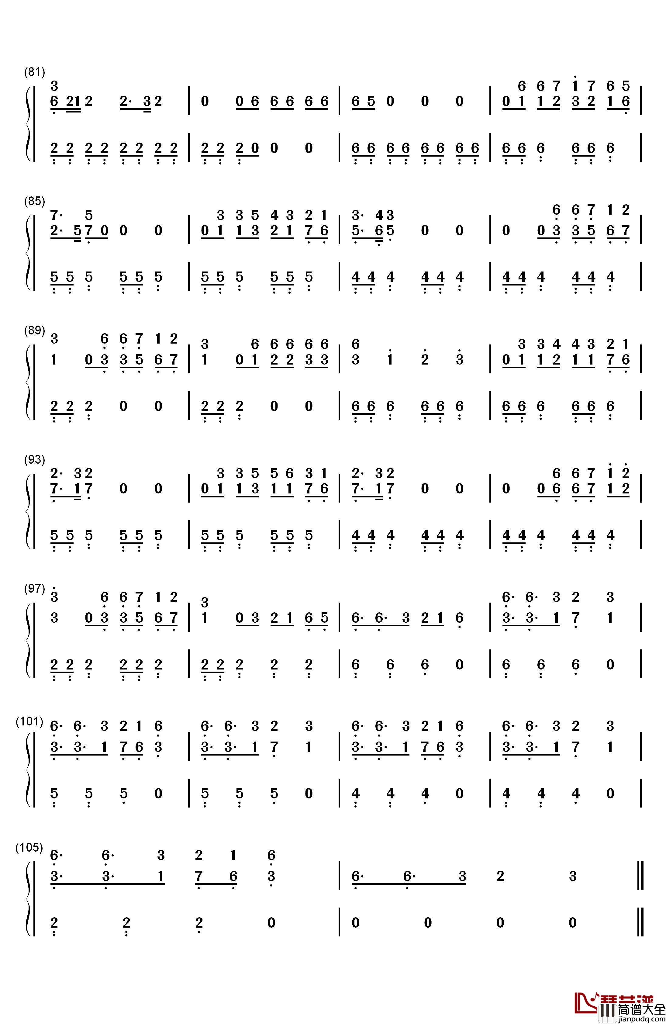 Breathe钢琴简谱_数字双手_Jax_Jones