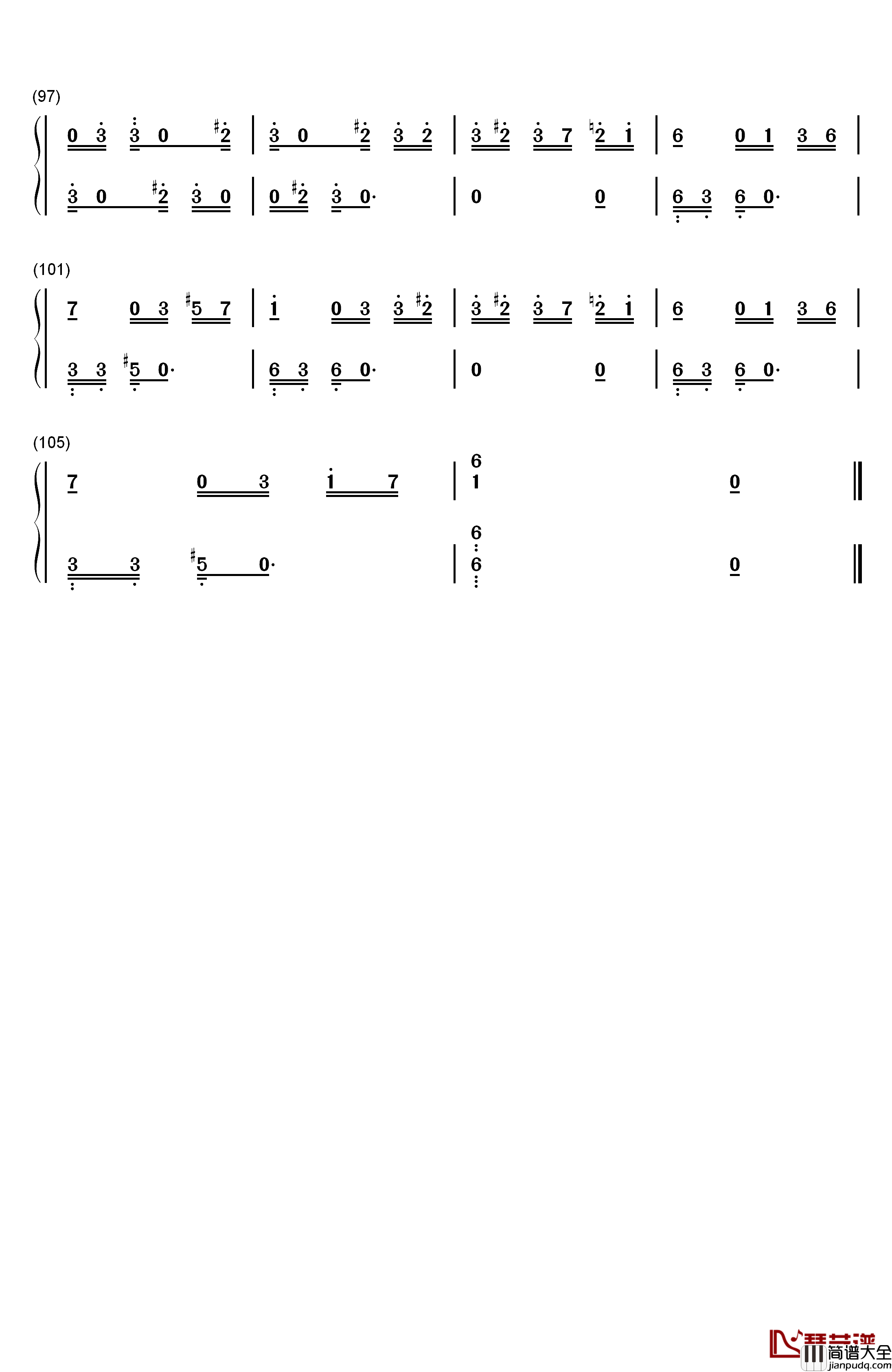 献给爱丽丝钢琴简谱_数字双手_贝多芬