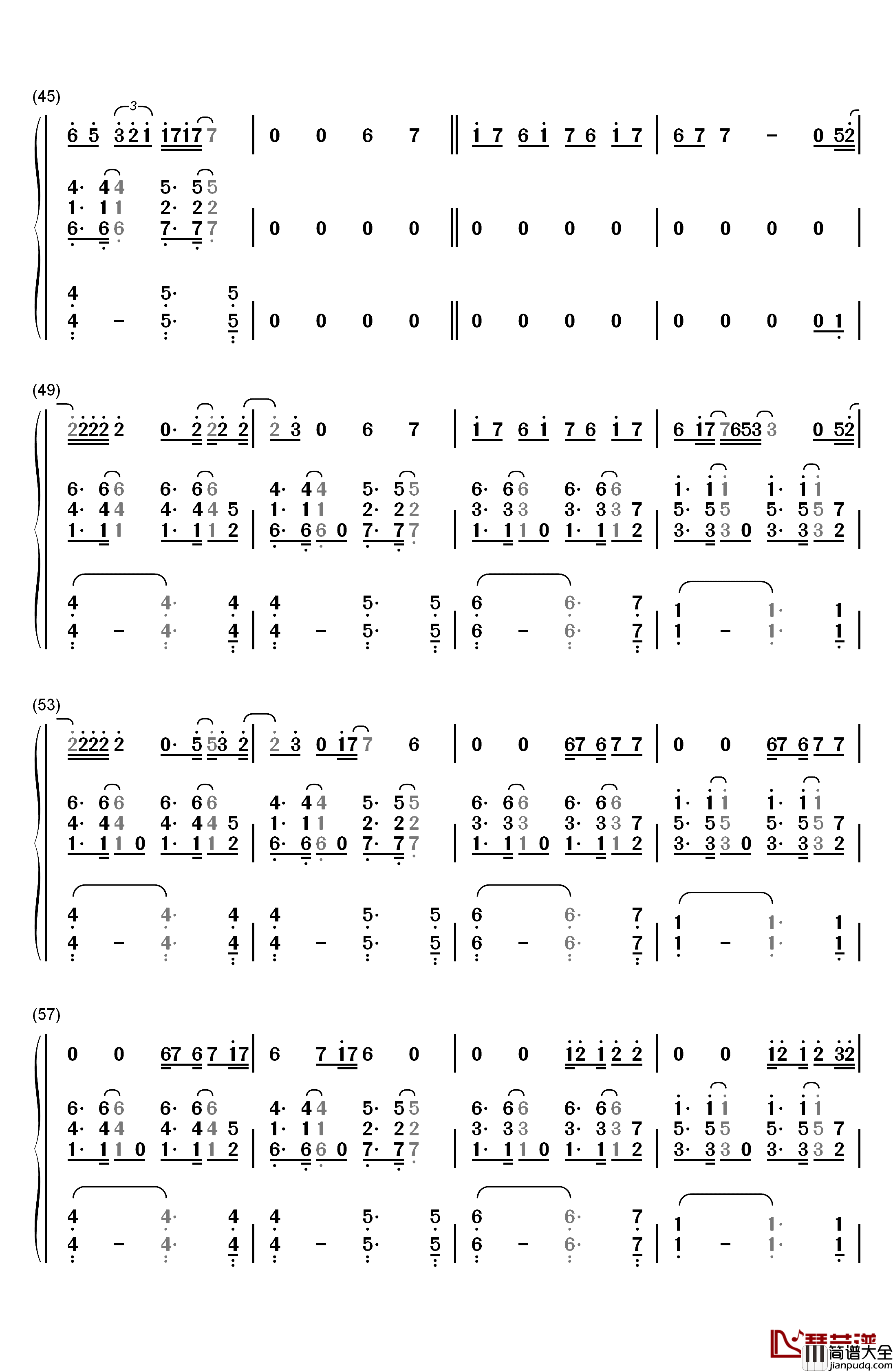 Breathin钢琴简谱_数字双手_Ariana_Grande