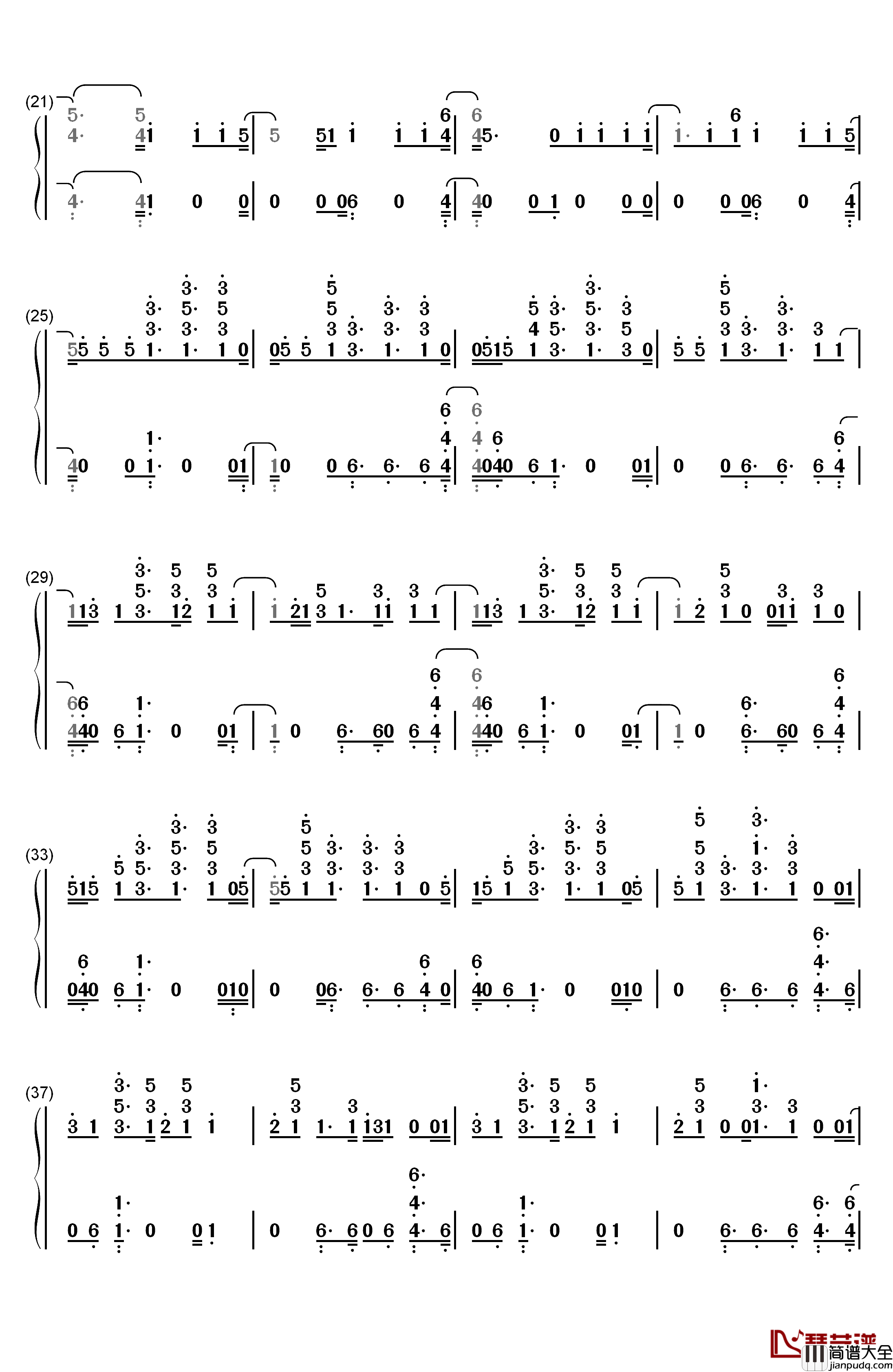 He_Like_That钢琴简谱_数字双手_Fifth_Harmony