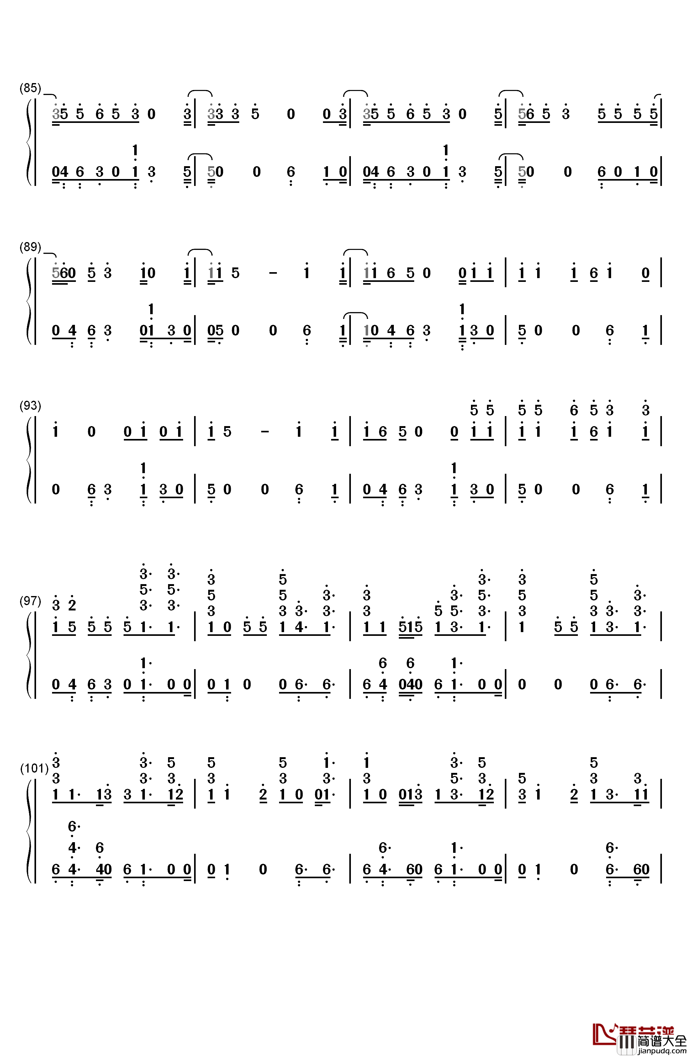 He_Like_That钢琴简谱_数字双手_Fifth_Harmony