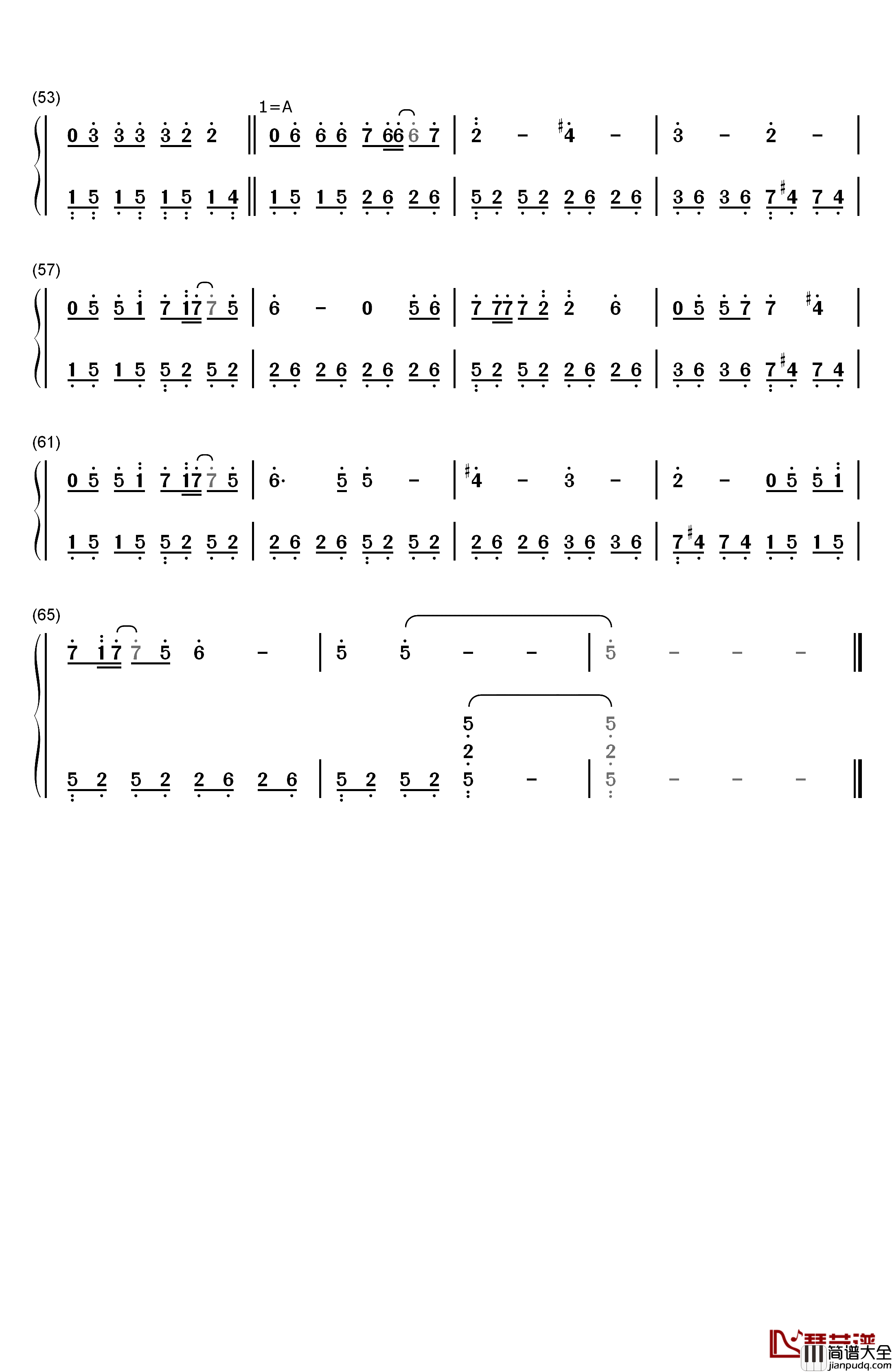Beautiful_in_White钢琴简谱_数字双手_西域男孩__Westlife
